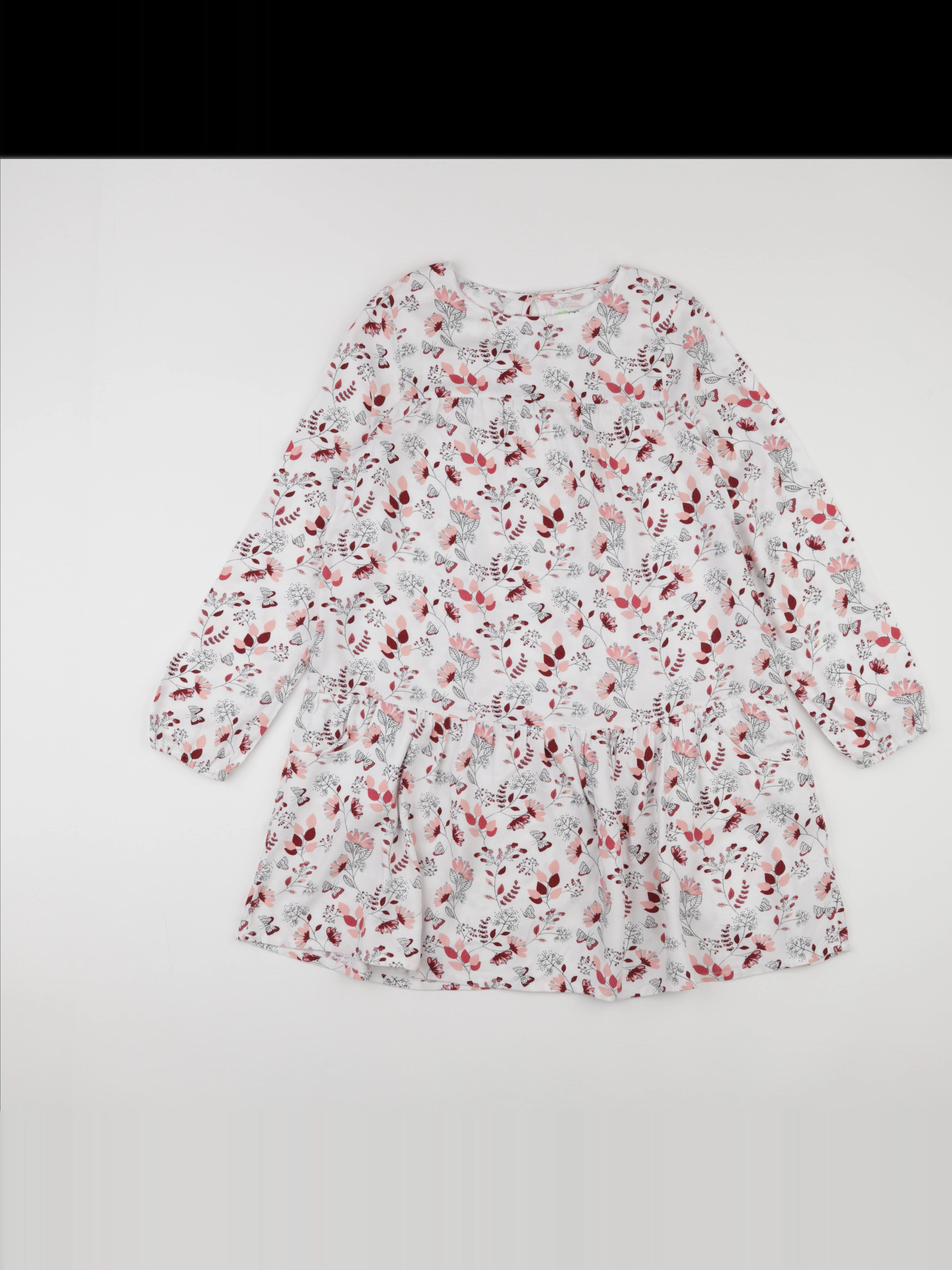 Vertbaudet - robe blanc, rose - 12 ans