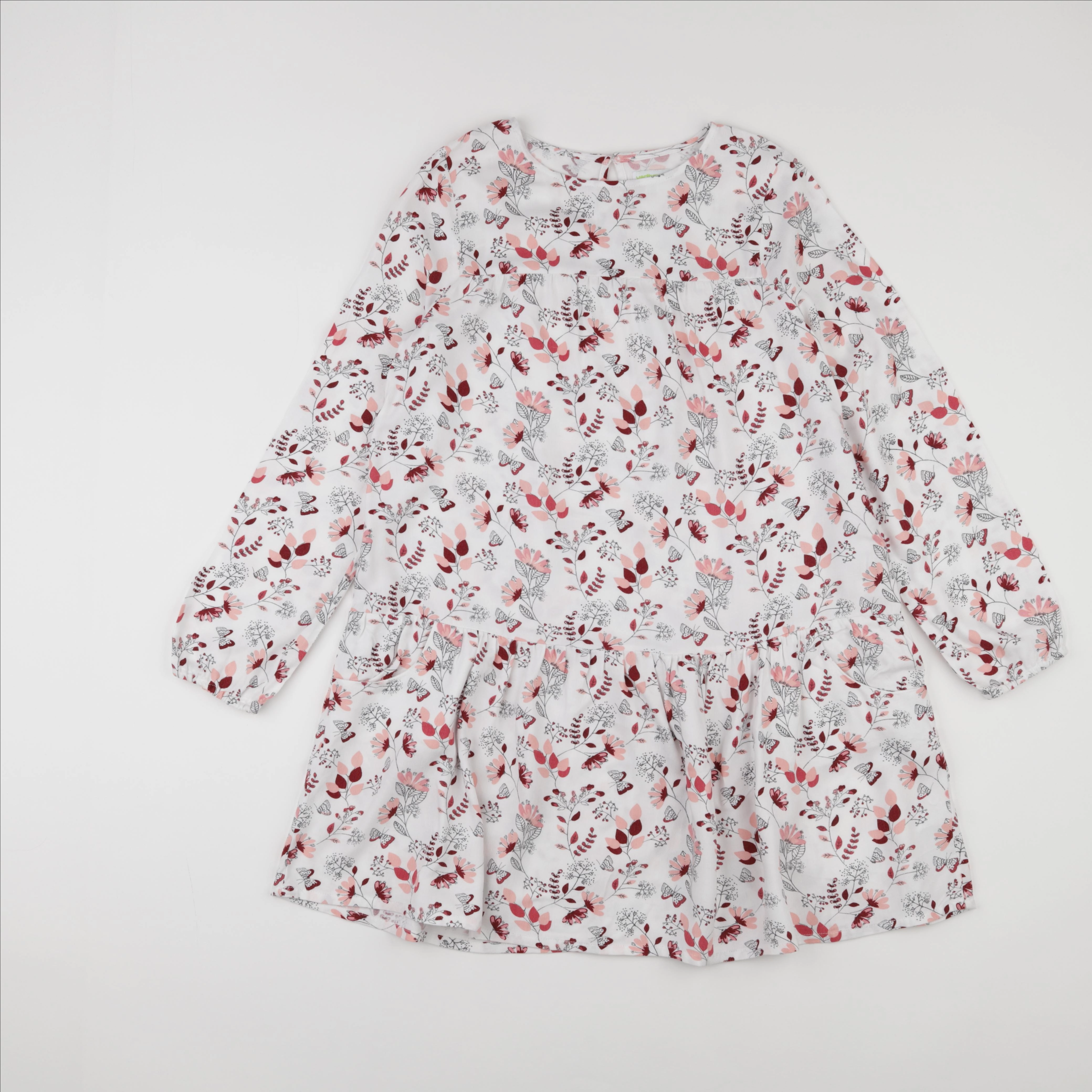 Vertbaudet - robe blanc, rose - 12 ans
