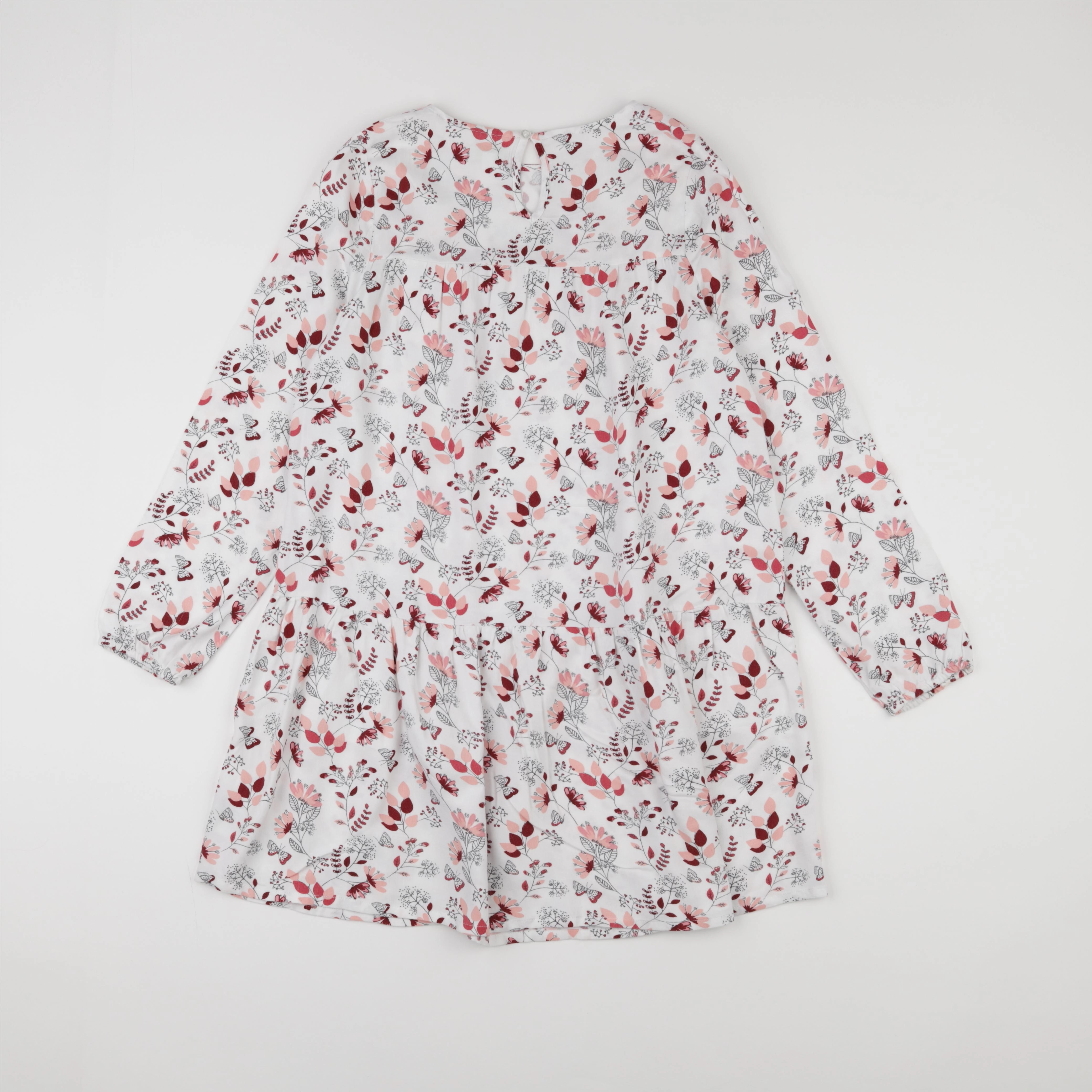 Vertbaudet - robe blanc, rose - 12 ans