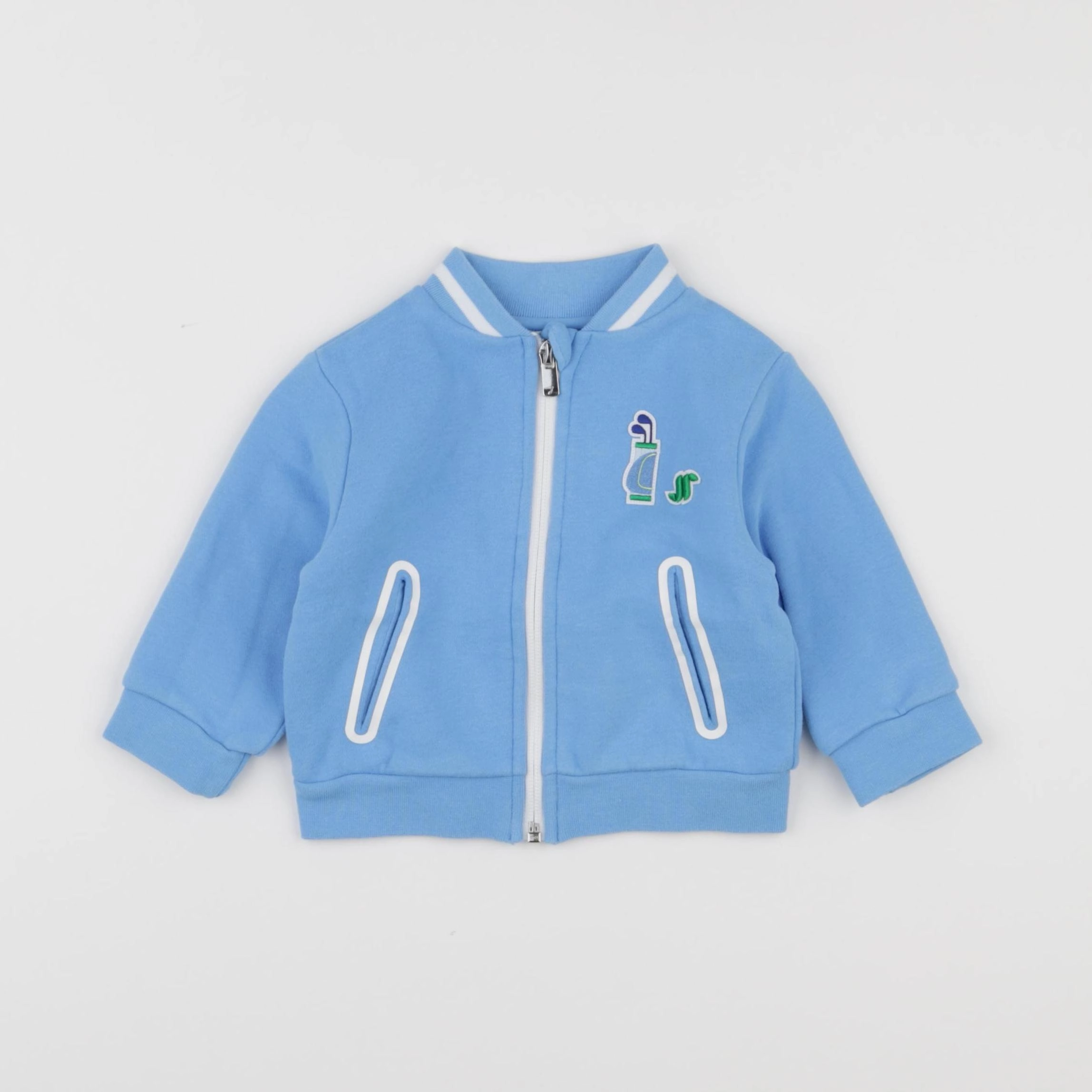 Jacadi - sweat bleu - 12 mois