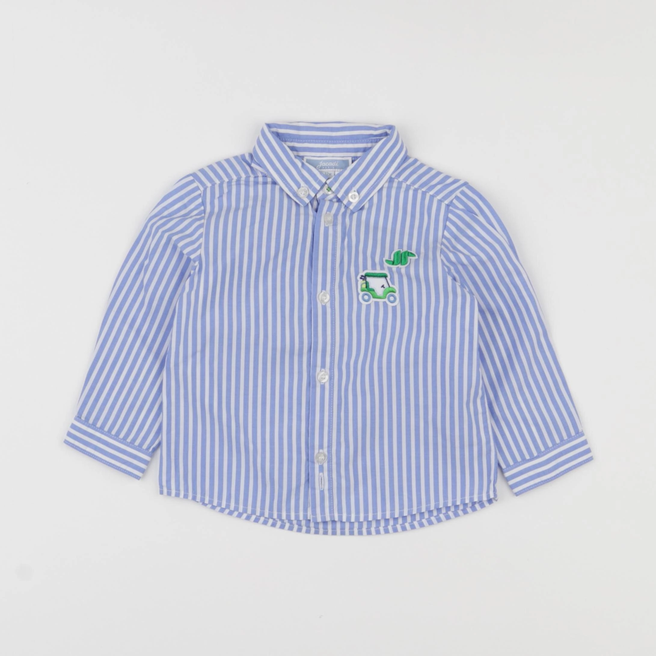 Jacadi - chemise bleu - 12 mois