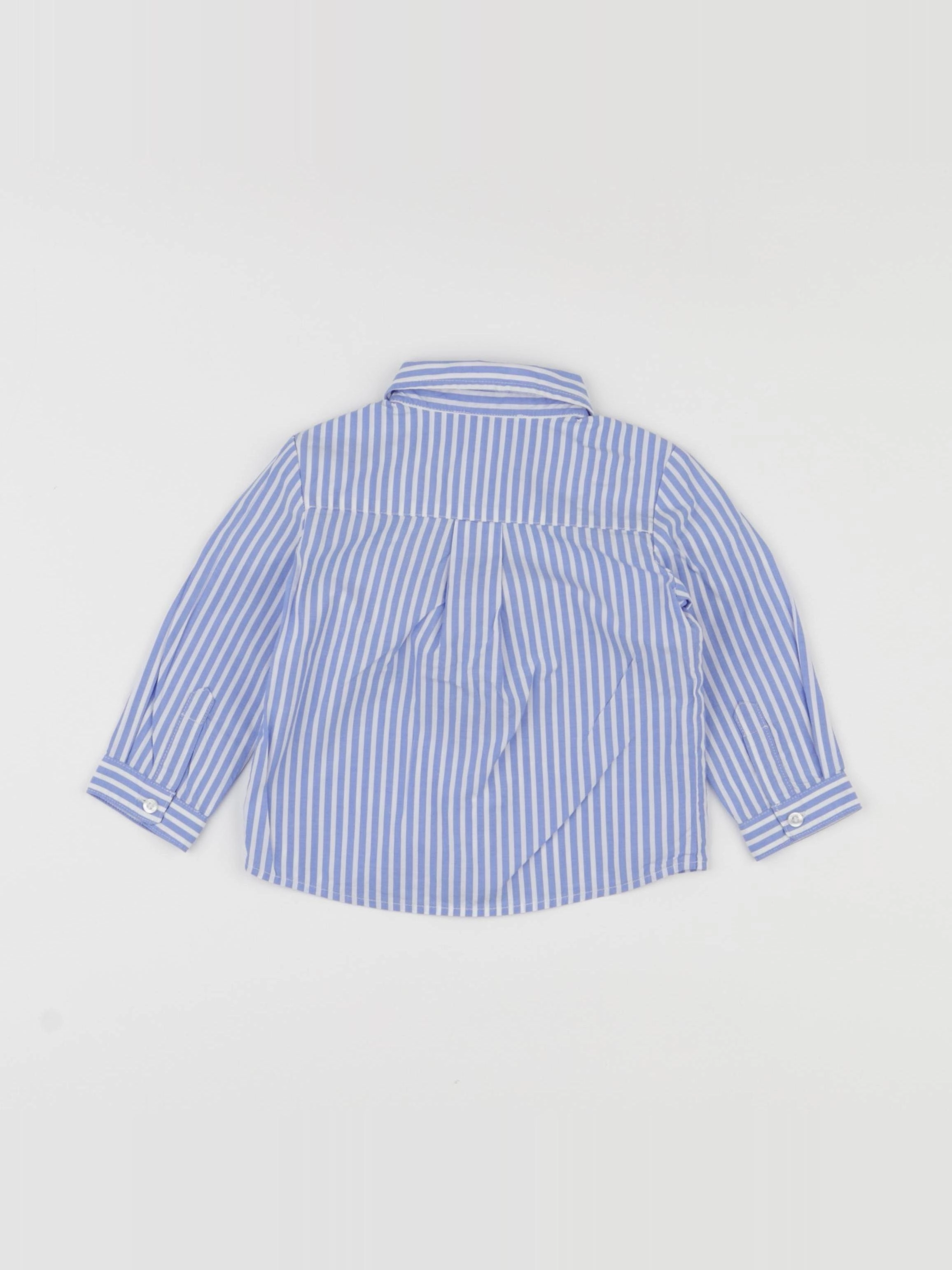 Jacadi - chemise bleu - 12 mois