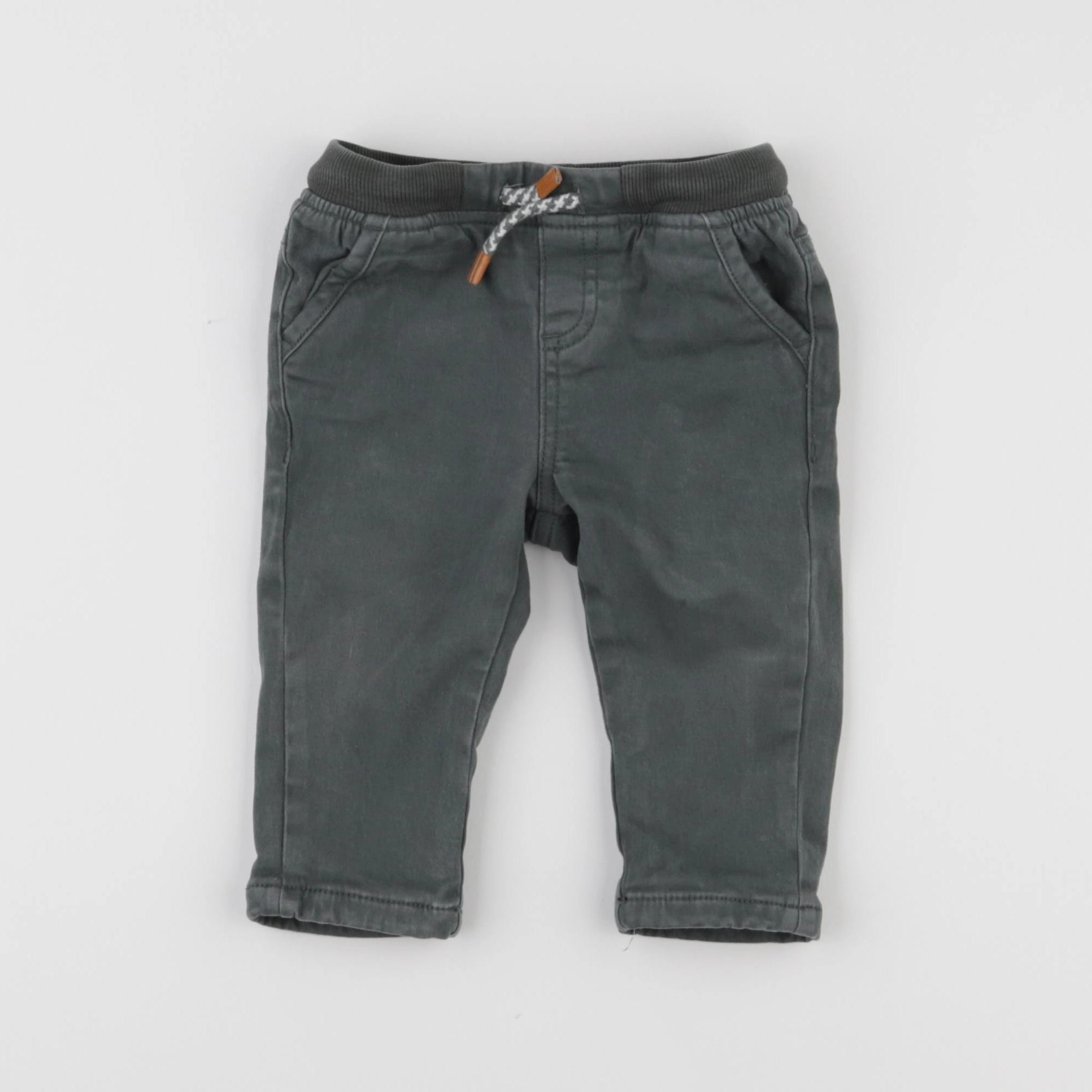 Vertbaudet - pantalon vert - 12 mois