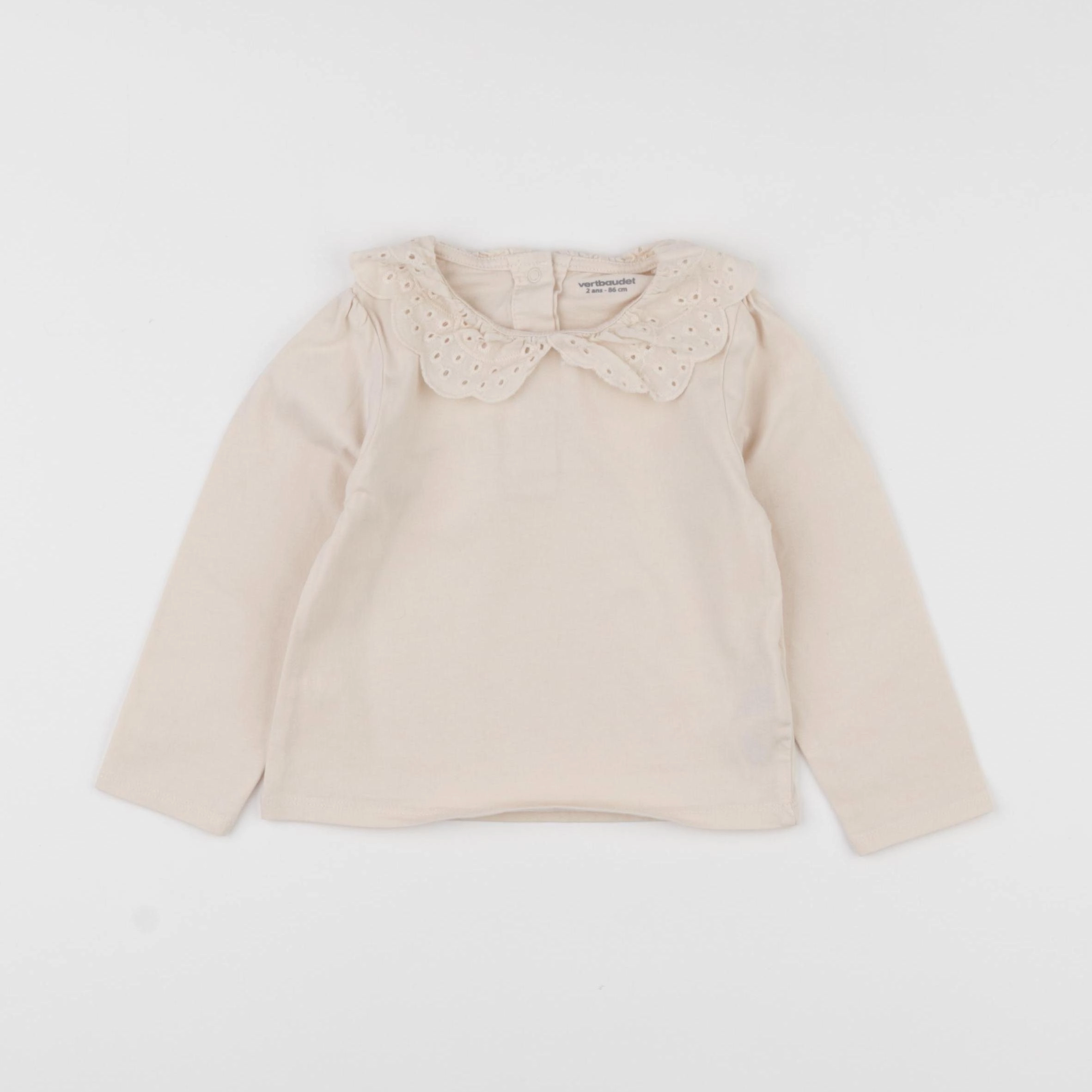 Vertbaudet - tee-shirt beige - 24 mois