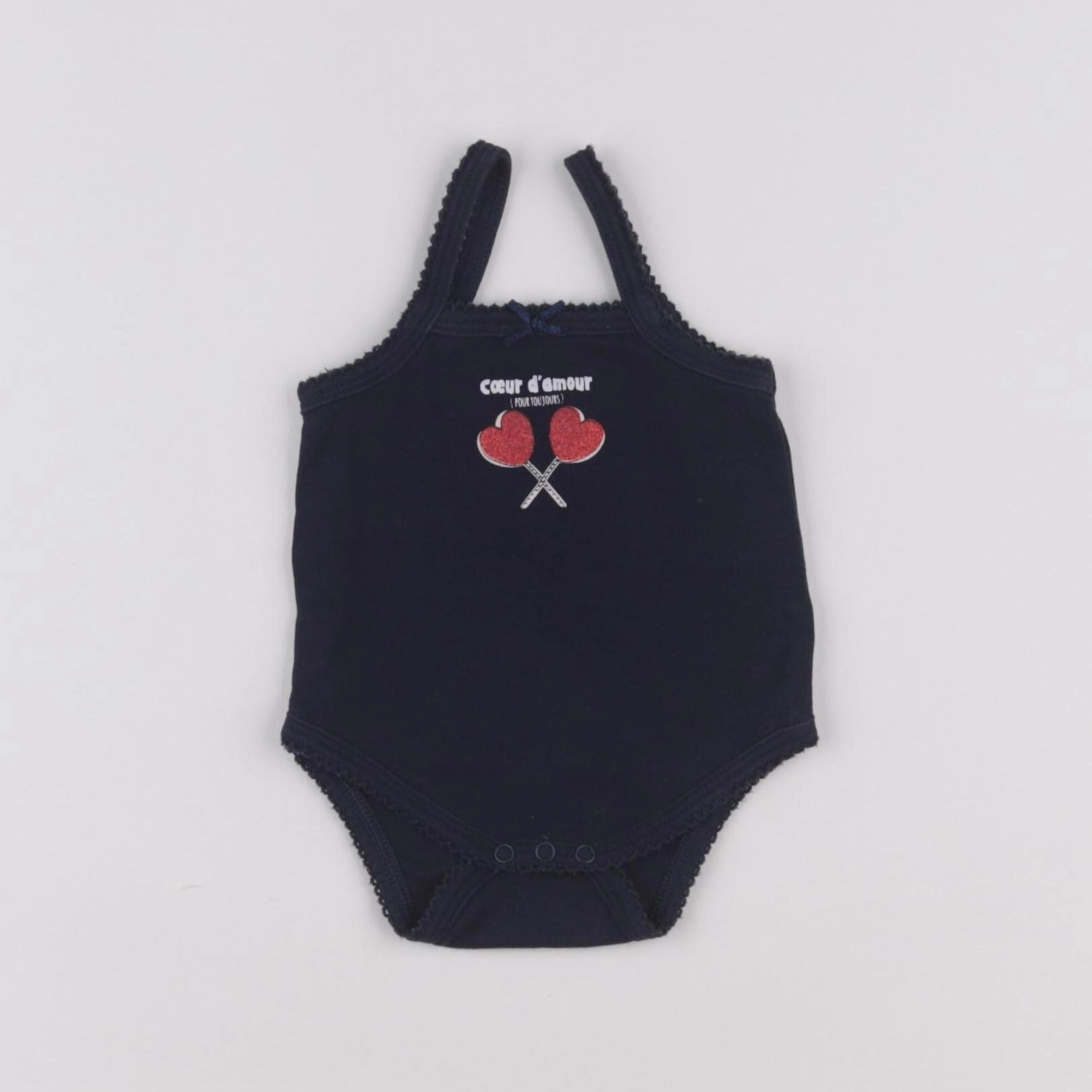 Vertbaudet - body bleu - 3 mois