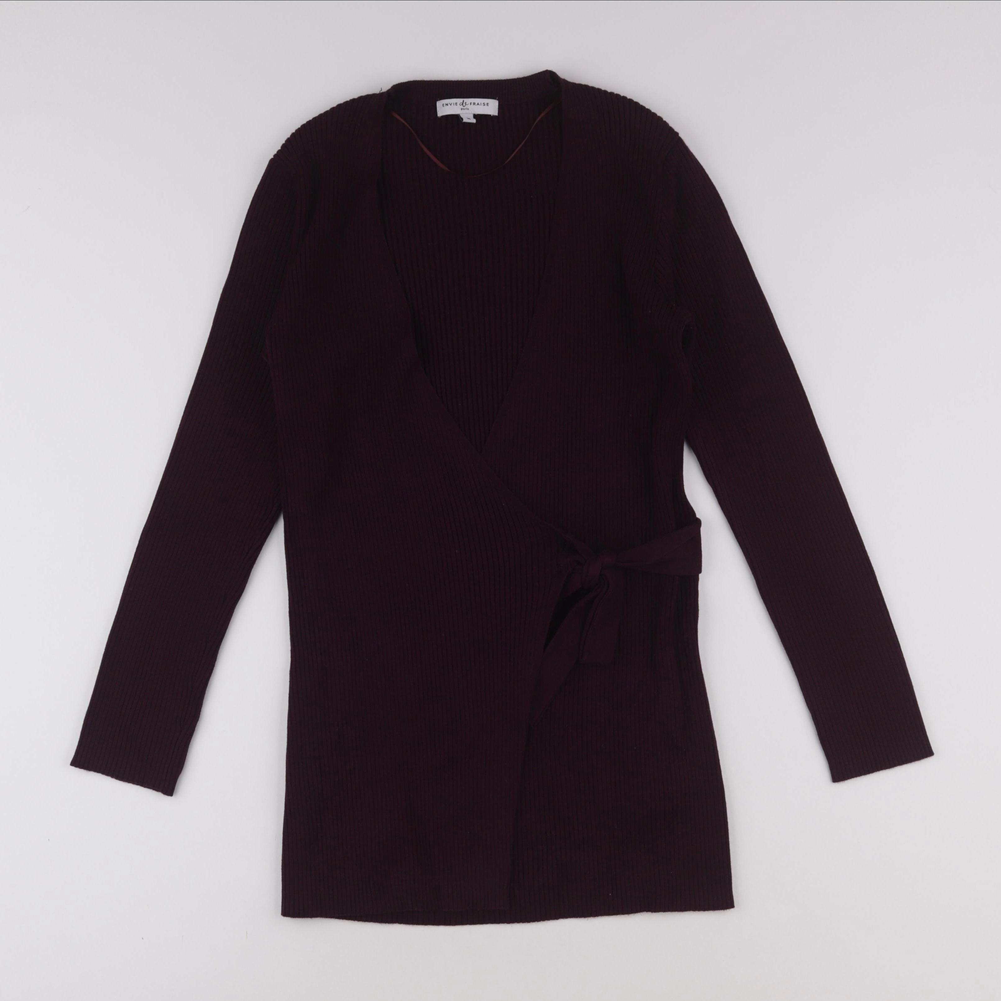 Envie de fraise - pull grossesse violet - 38
