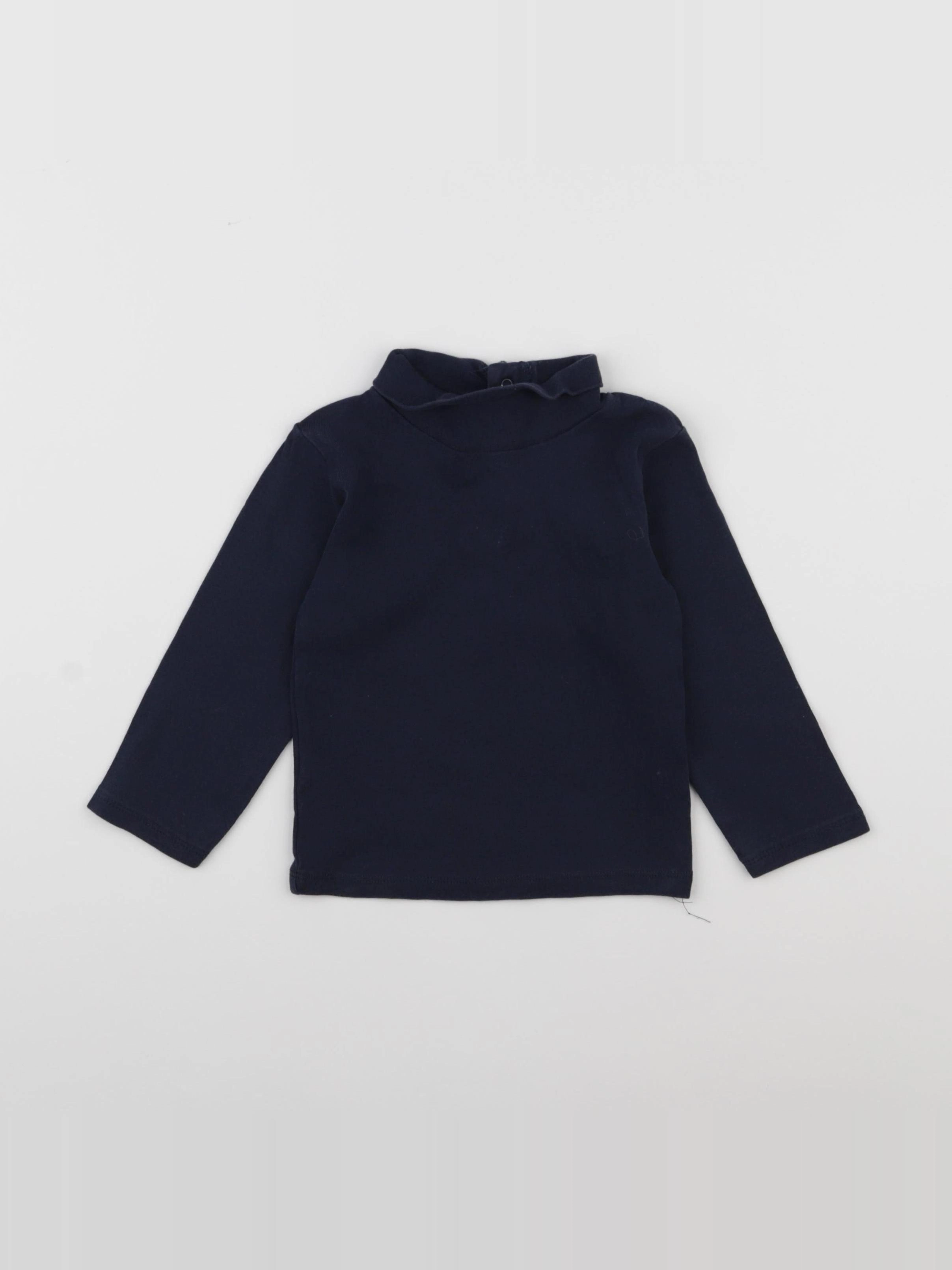 Vertbaudet - sous-pull bleu - 2 ans