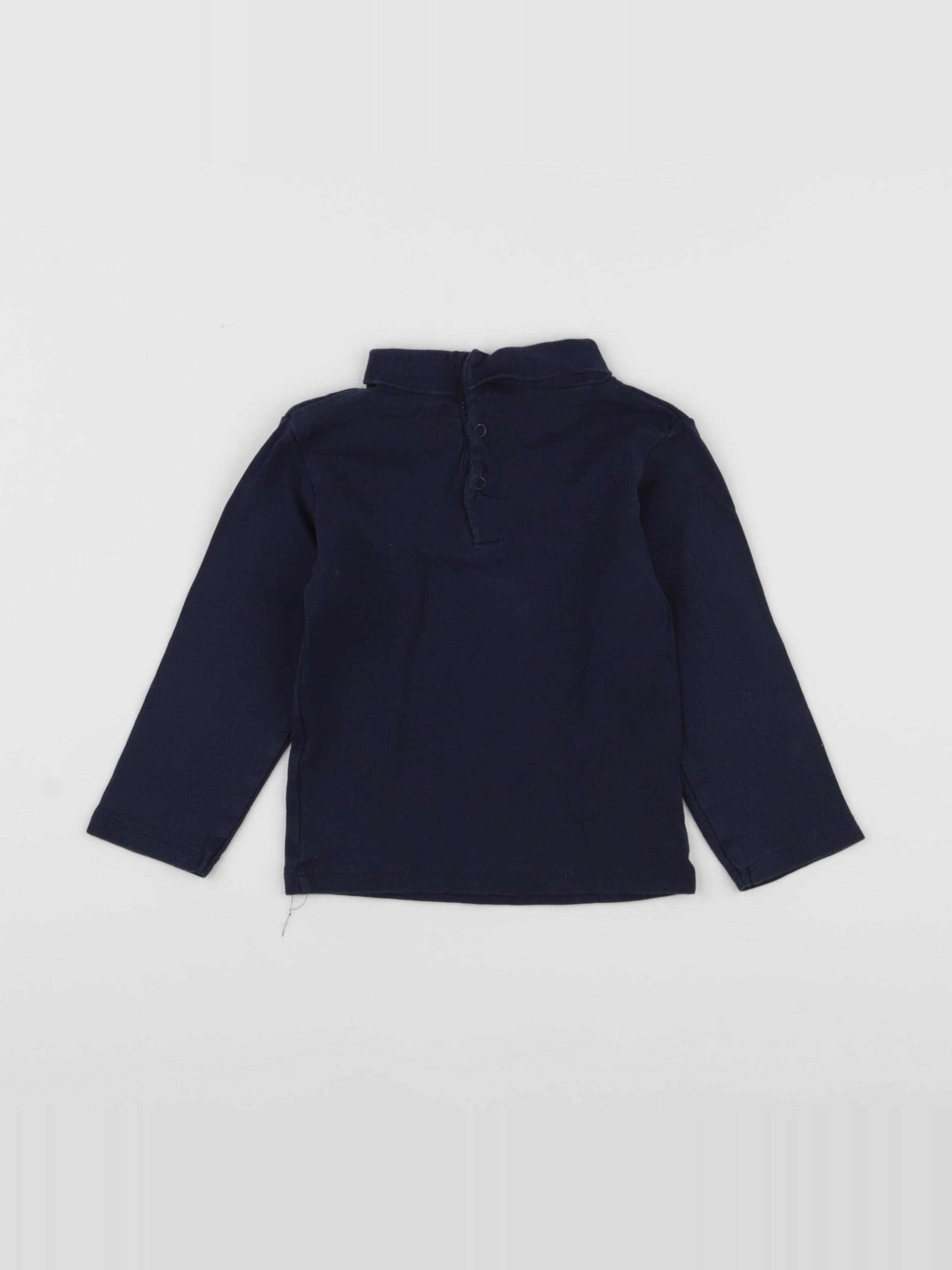 Vertbaudet - sous-pull bleu - 2 ans