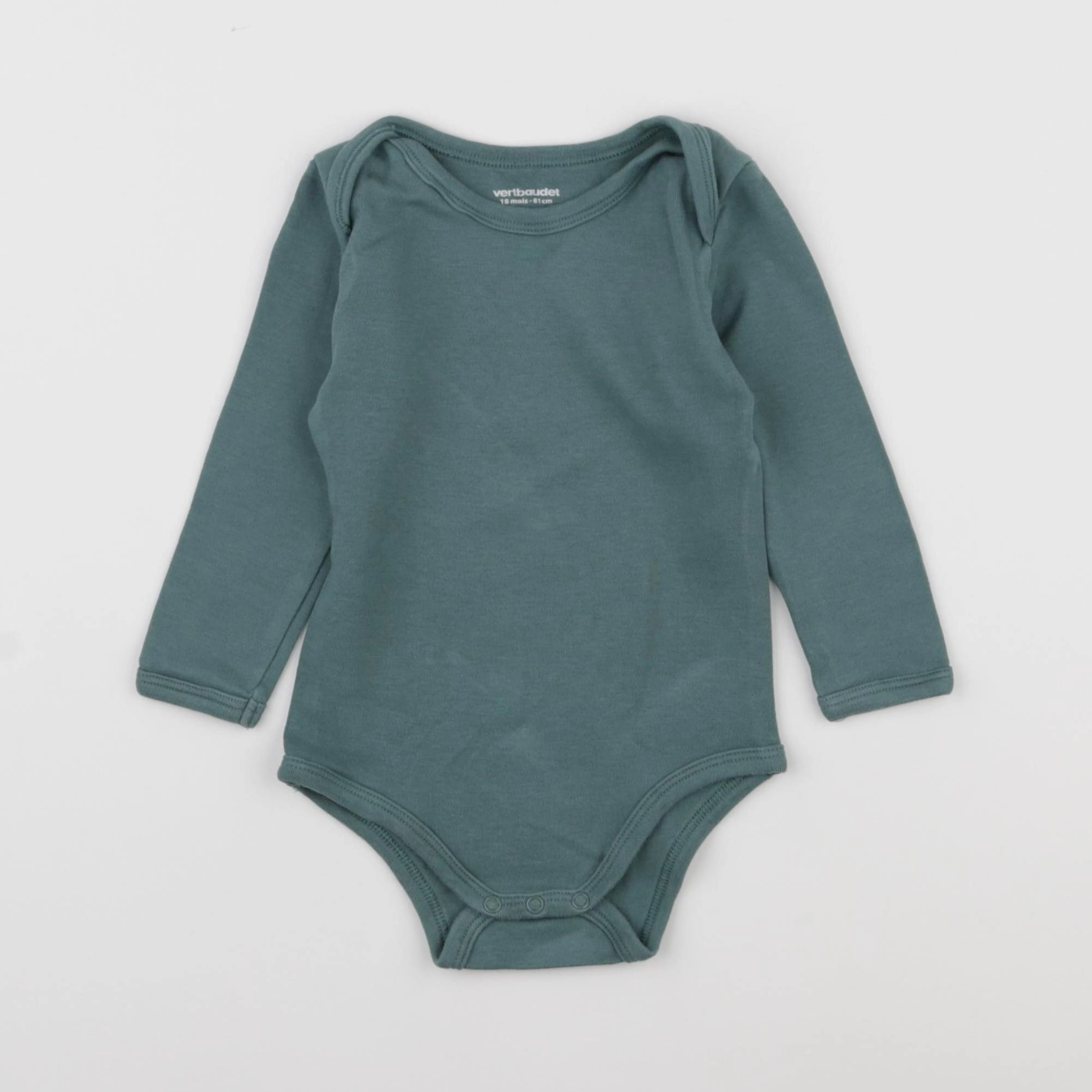 Vertbaudet - body vert - 18 mois