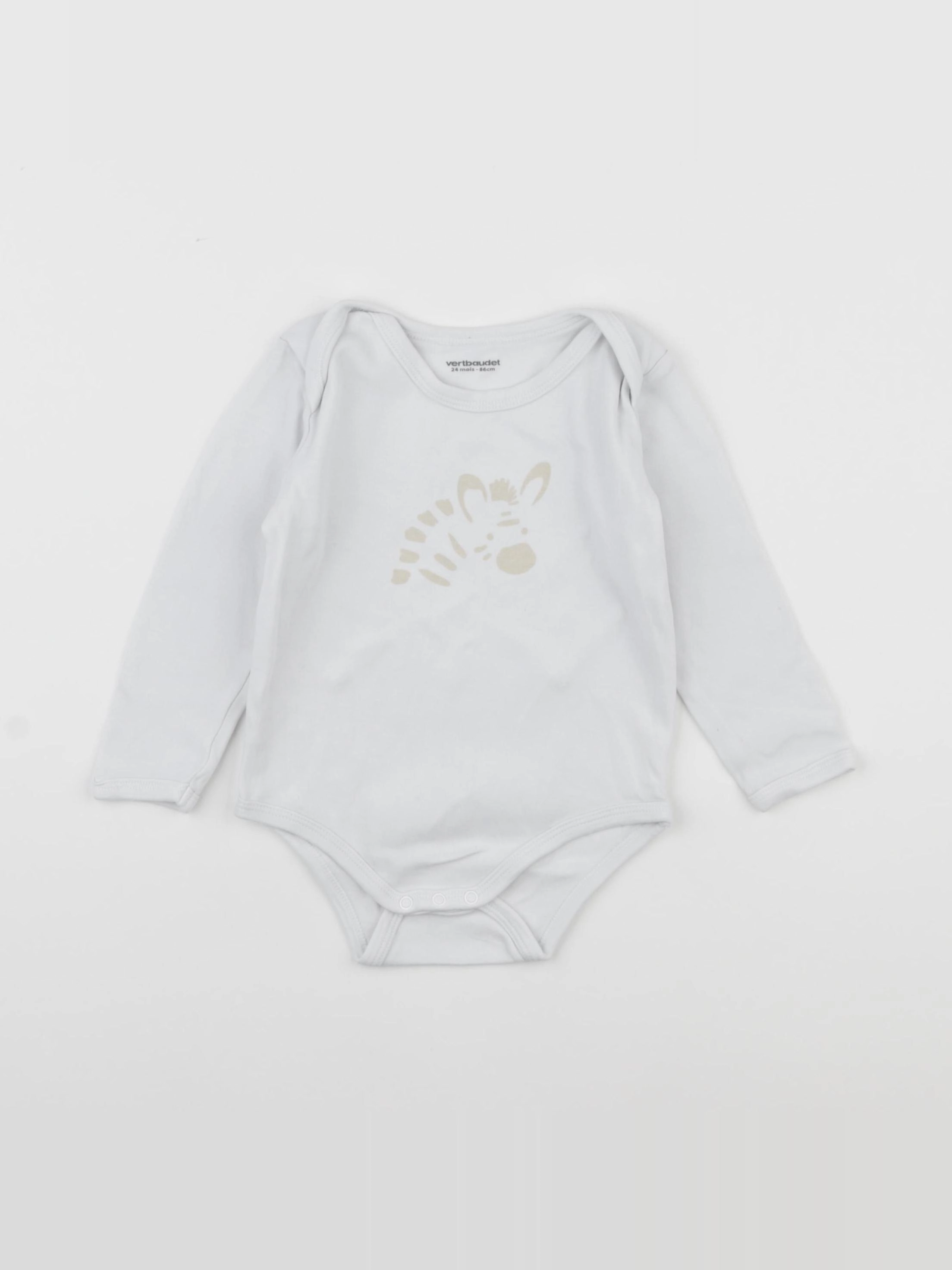 Vertbaudet - body blanc - 24 mois