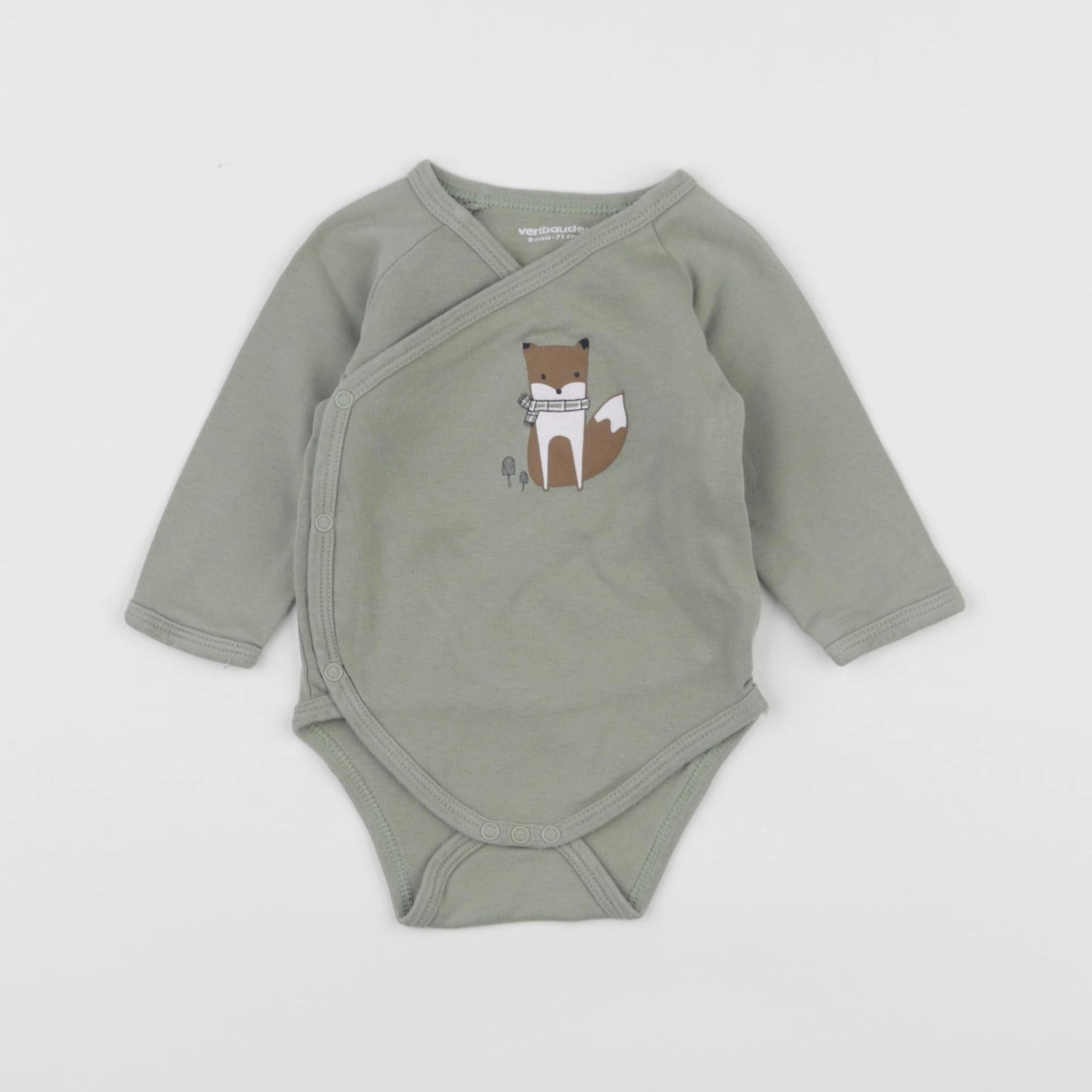 Vertbaudet - body vert - 9 mois