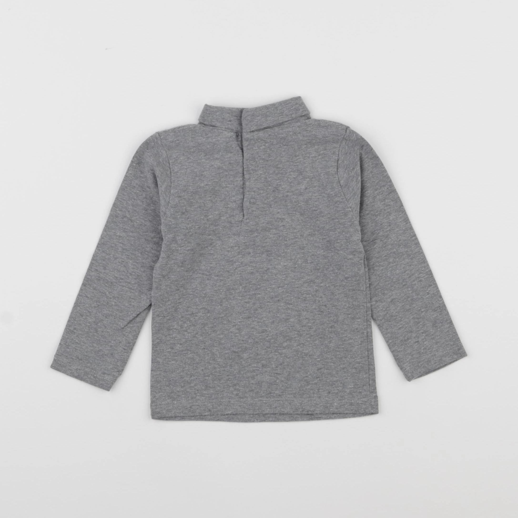 Vertbaudet - sous-pull gris - 12 mois