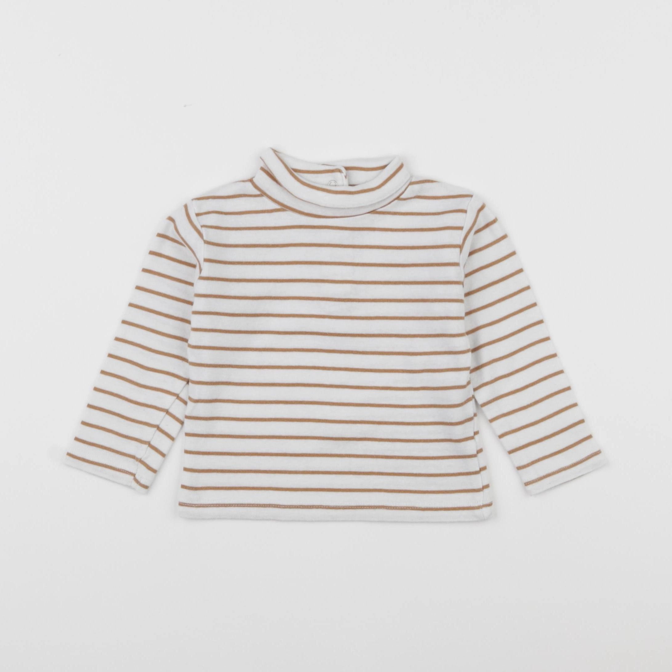 Vertbaudet - sous-pull blanc - 12 mois