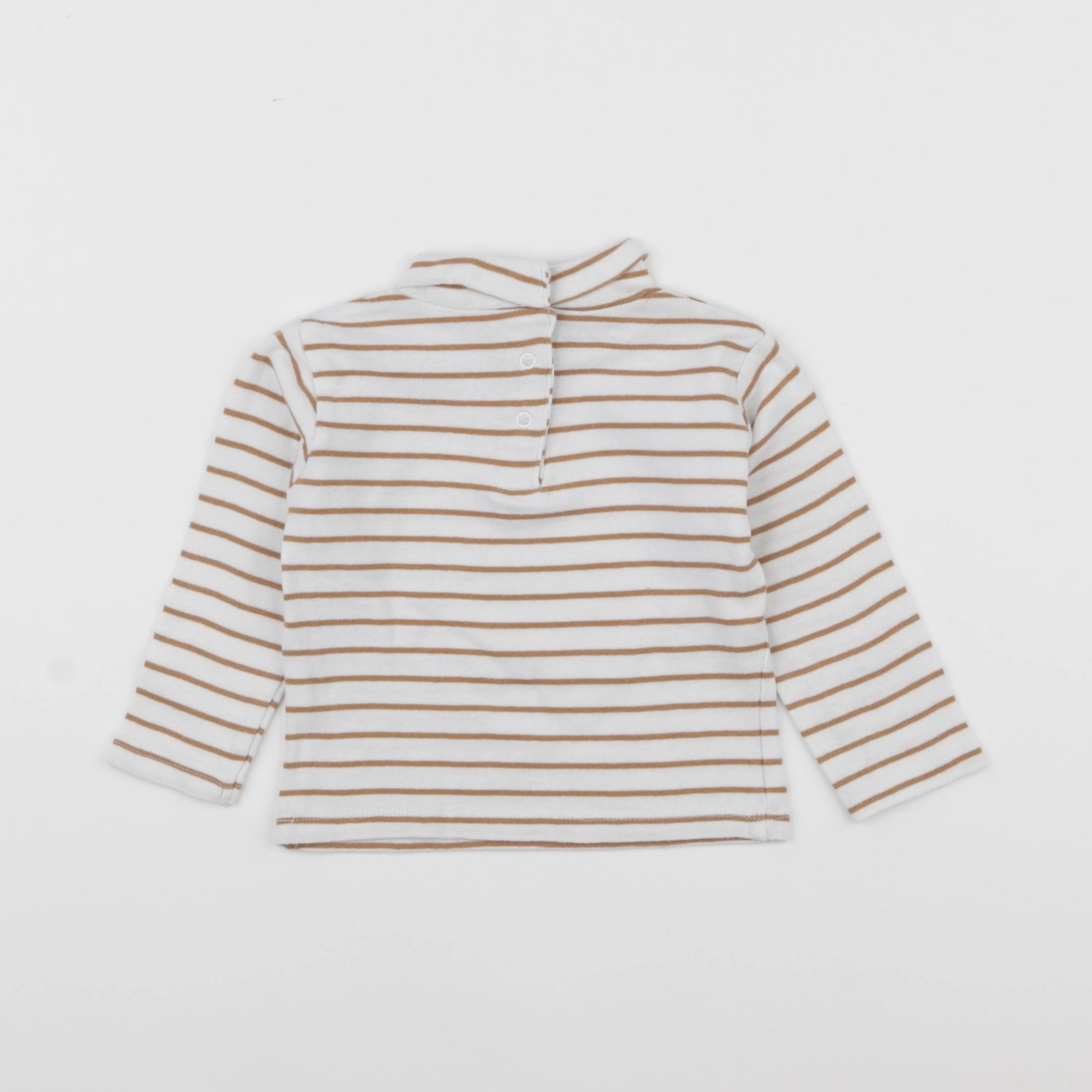 Vertbaudet - sous-pull blanc - 12 mois