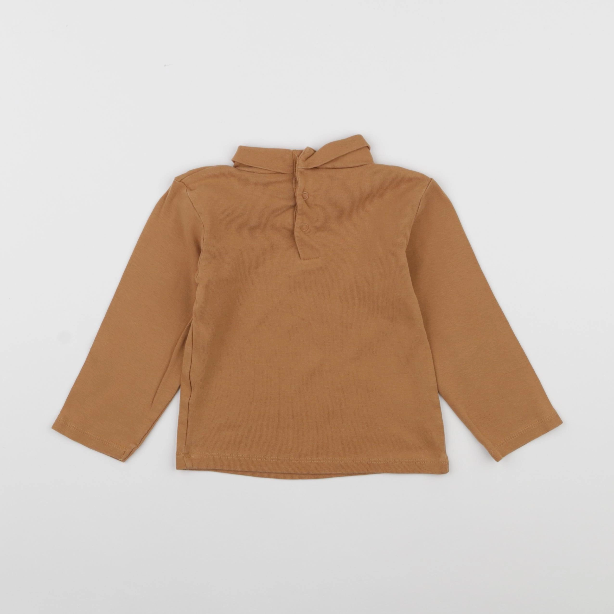 Vertbaudet - sous-pull marron - 3 ans