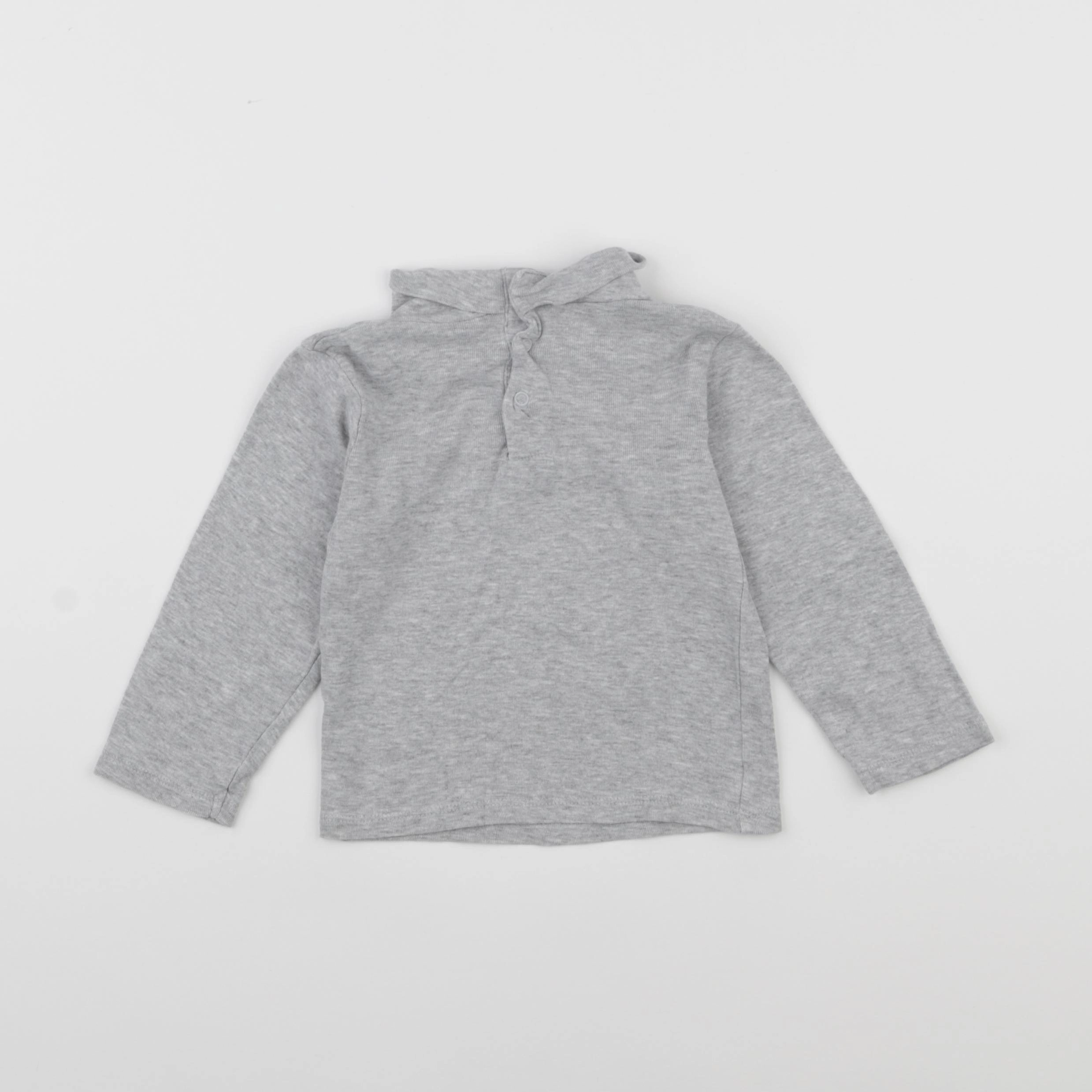 Vertbaudet - sous-pull gris - 2 ans