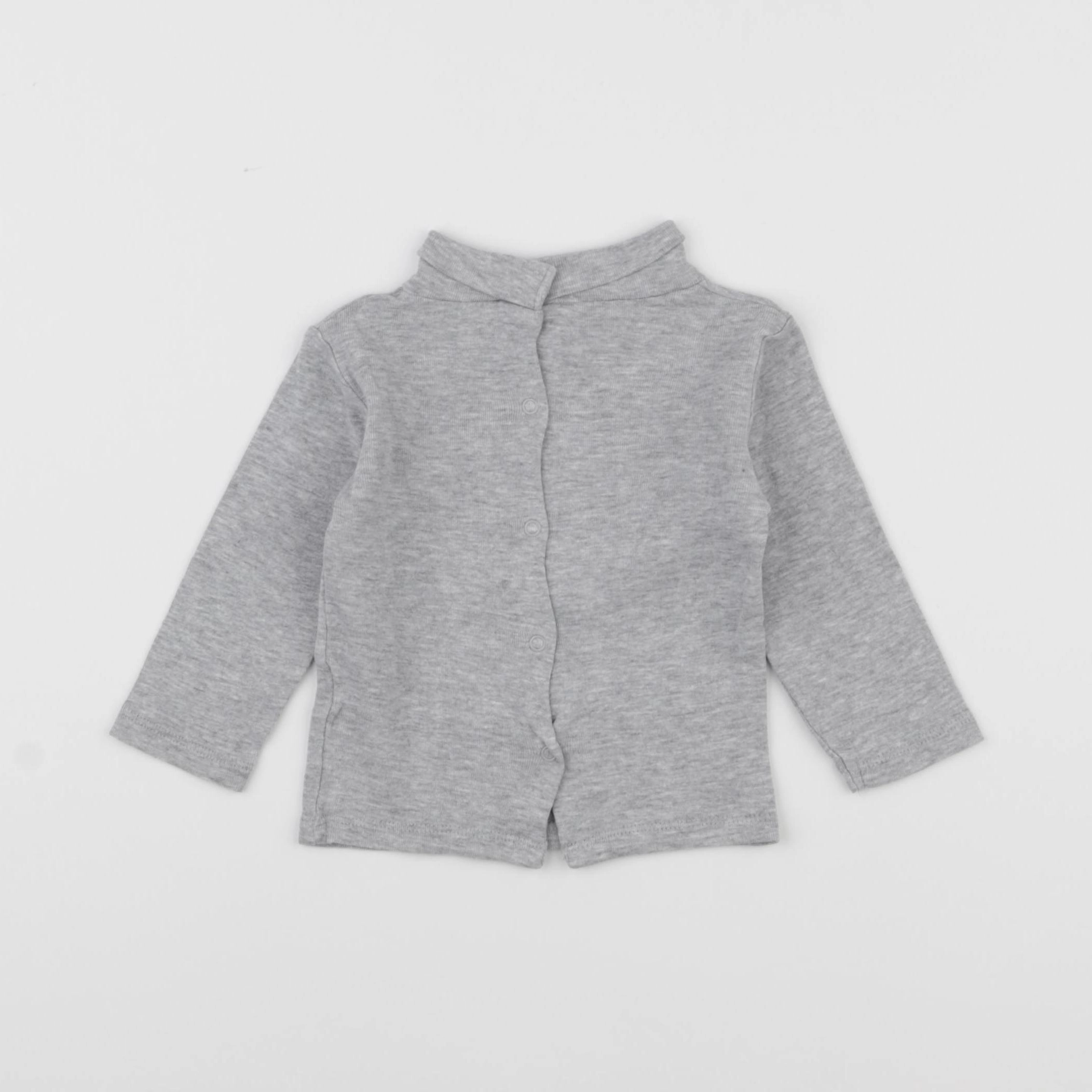 Vertbaudet - sous-pull gris - 9 mois