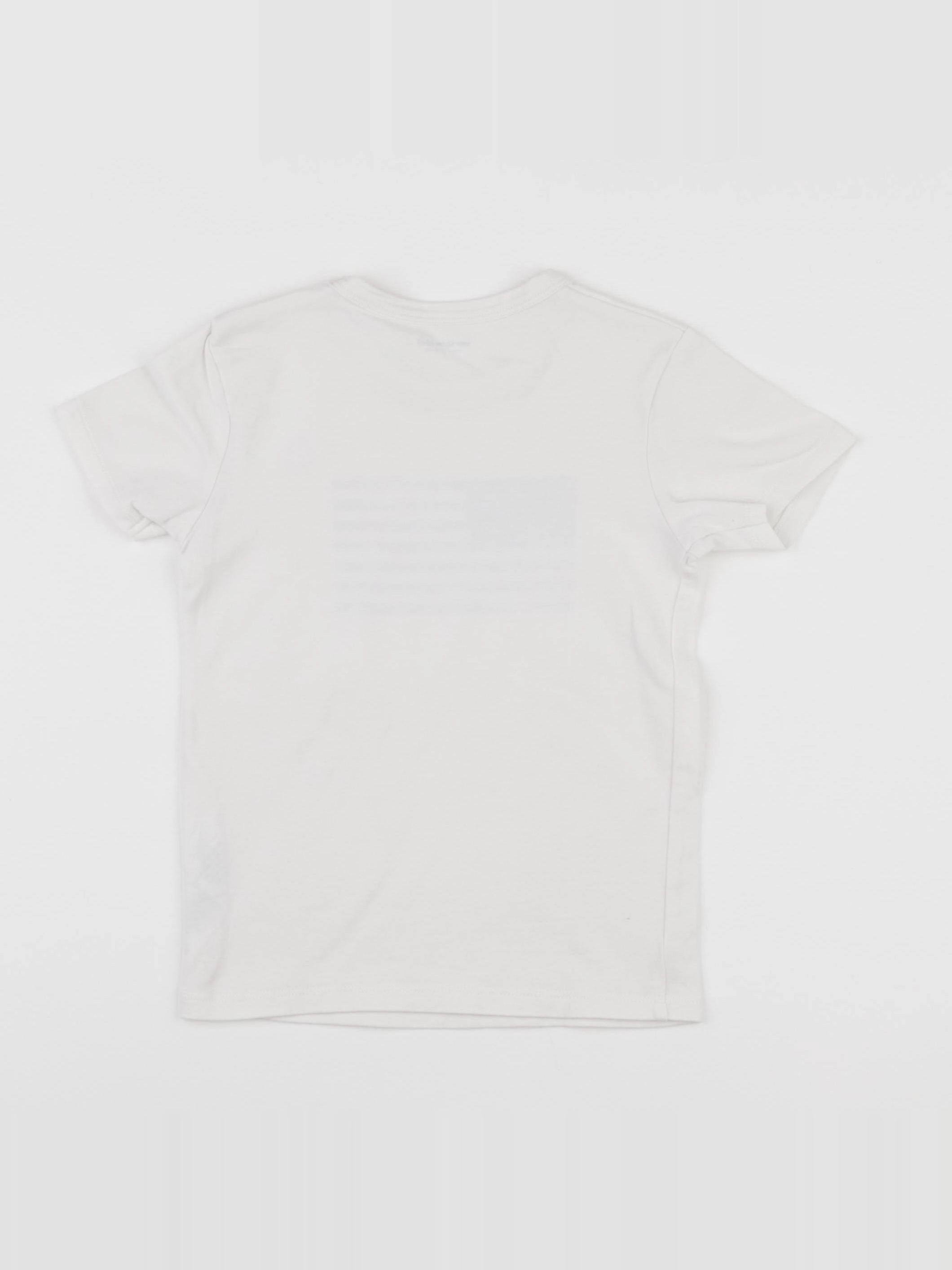 Vertbaudet - tee-shirt blanc, bleu - 5 ans