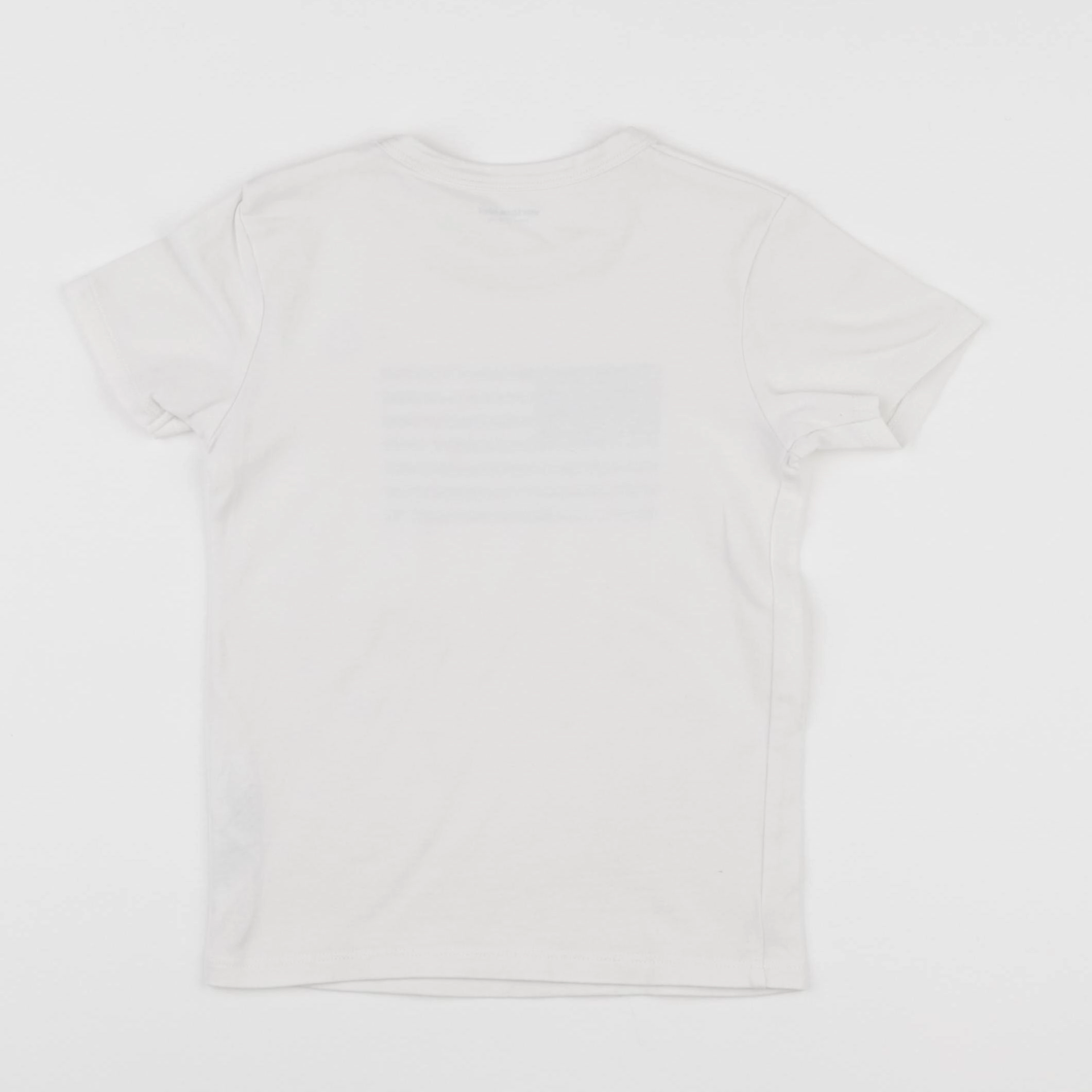 Vertbaudet - tee-shirt blanc, bleu - 5 ans