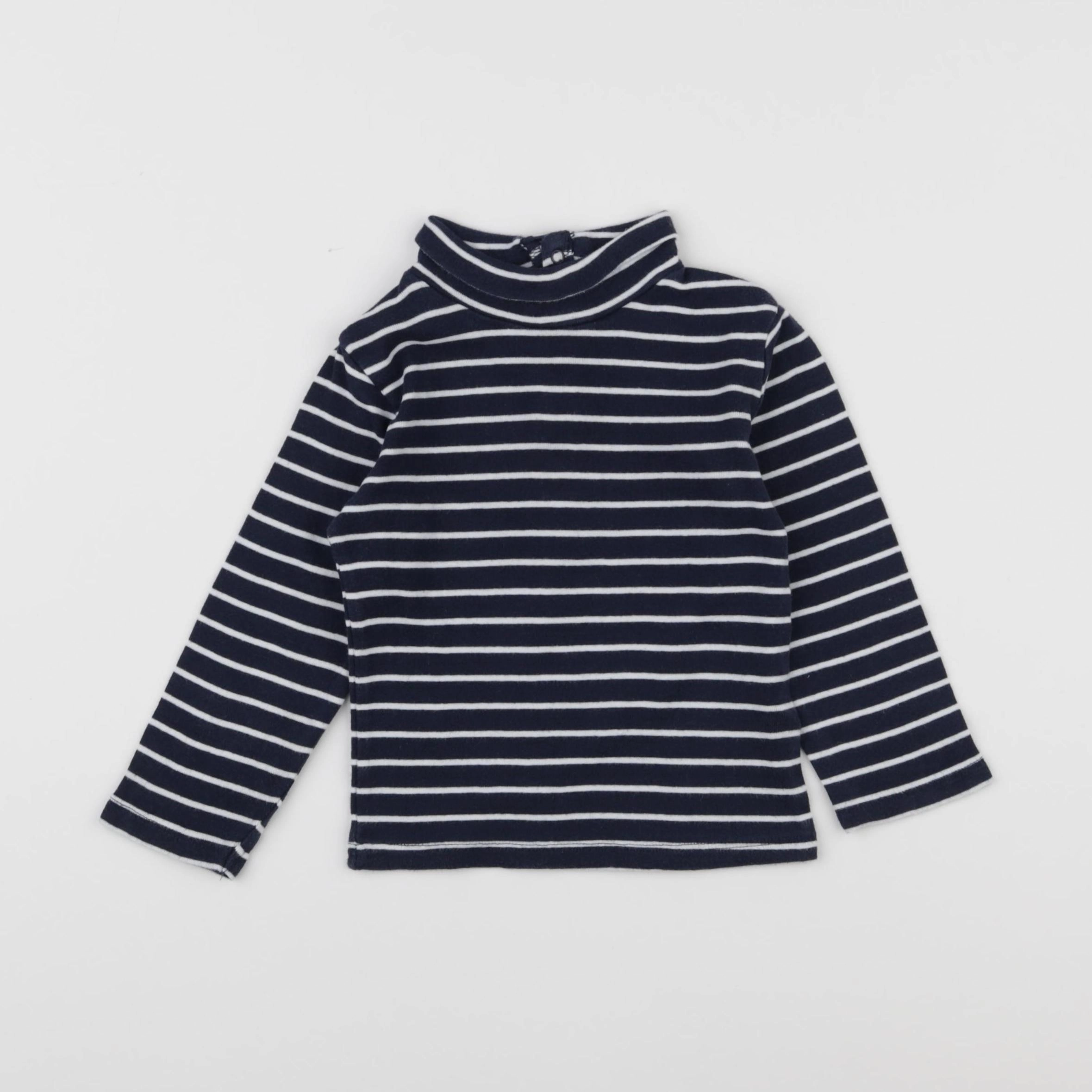 Vertbaudet - sous-pull bleu - 3 ans
