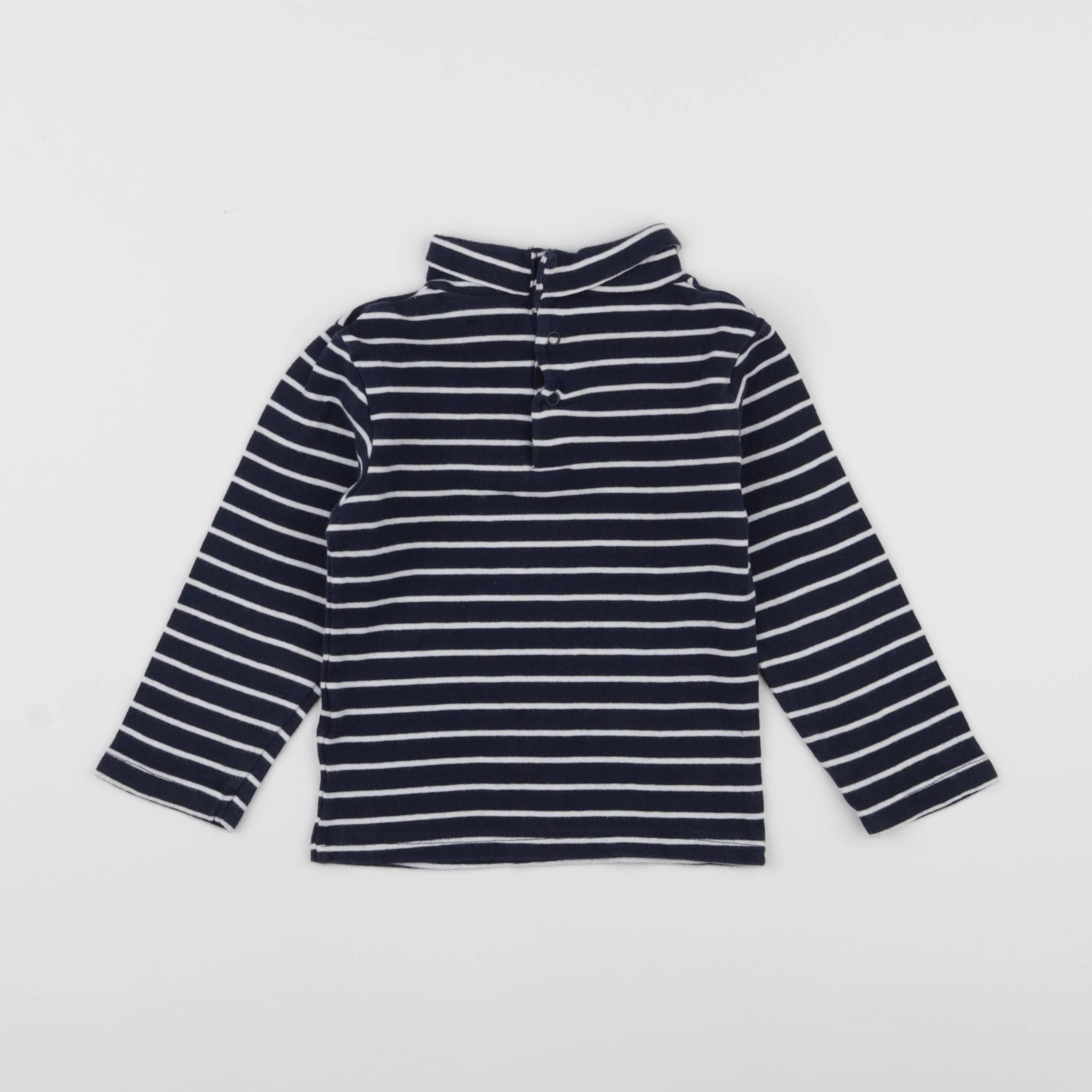Vertbaudet - sous-pull bleu - 3 ans