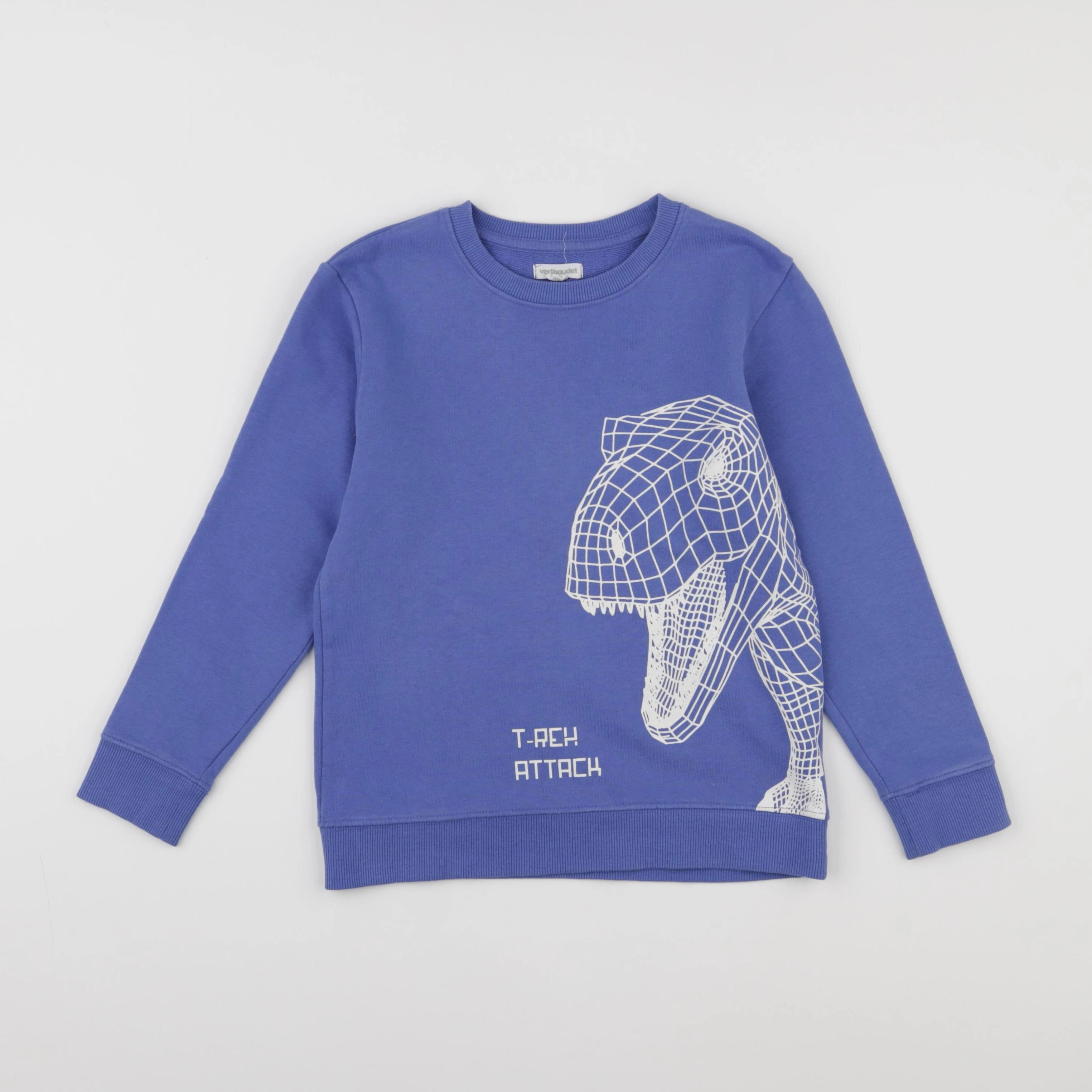 Vertbaudet - sweat bleu - 8 ans