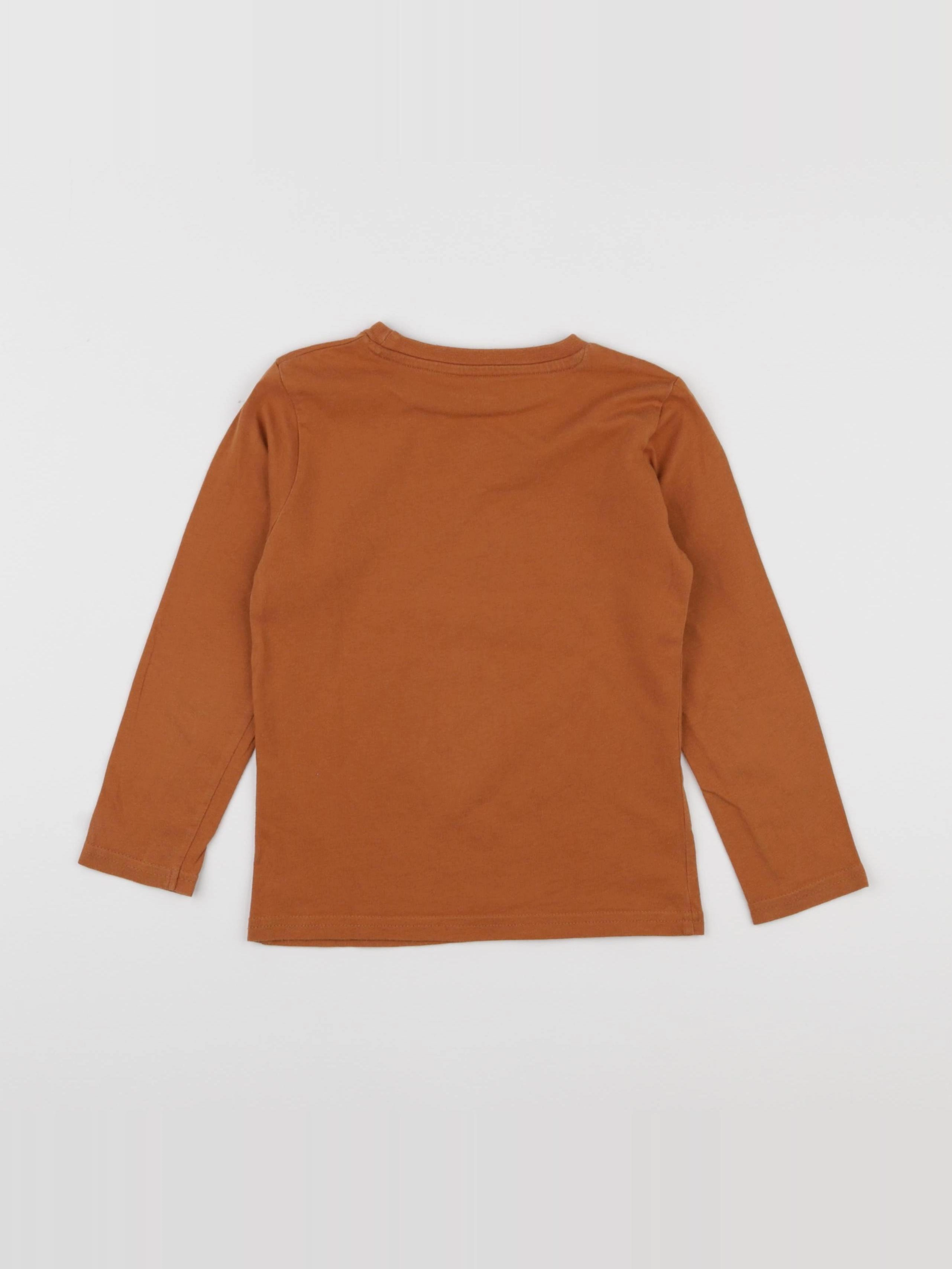 Vertbaudet - tee-shirt marron - 5 ans