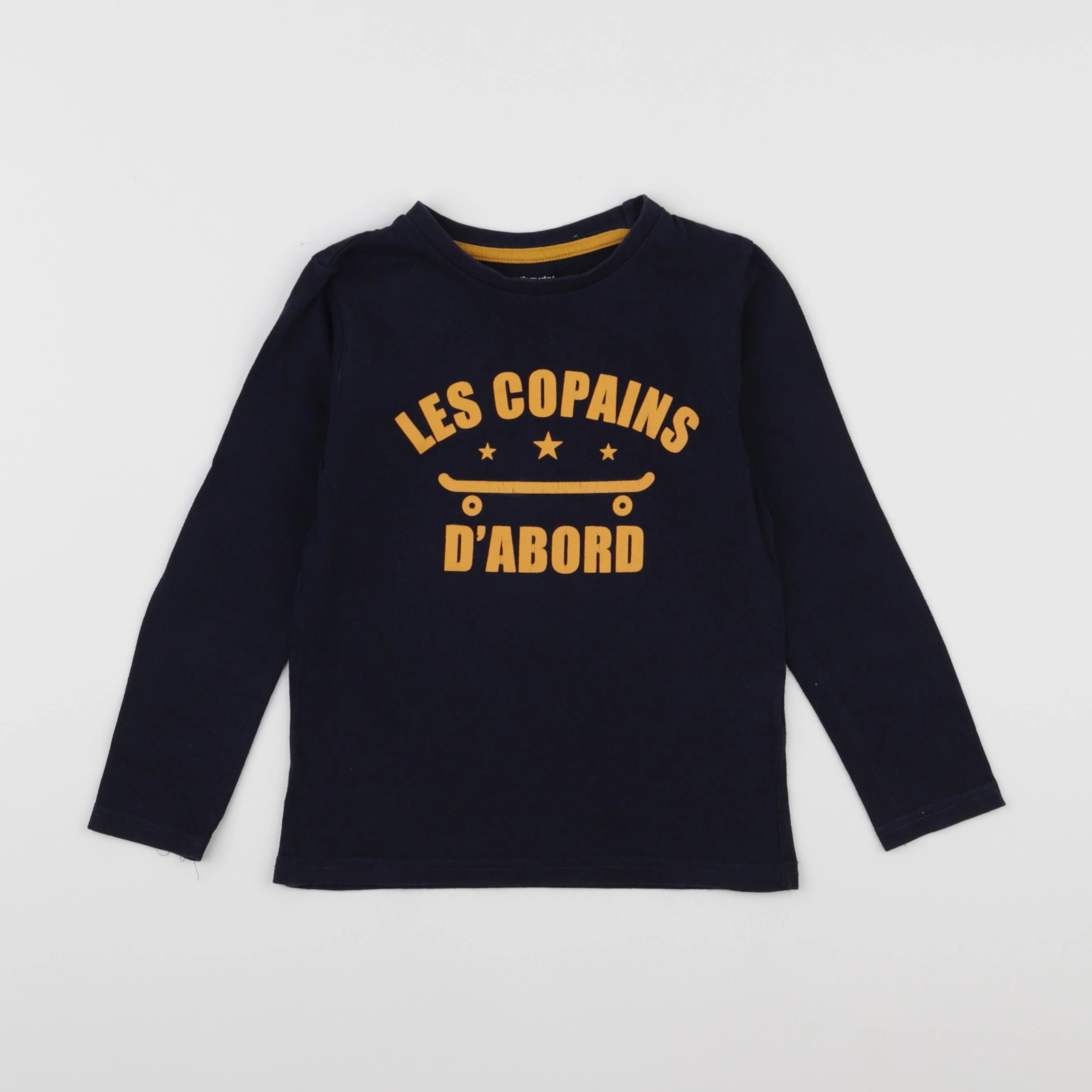 Vertbaudet - tee-shirt bleu - 5 ans
