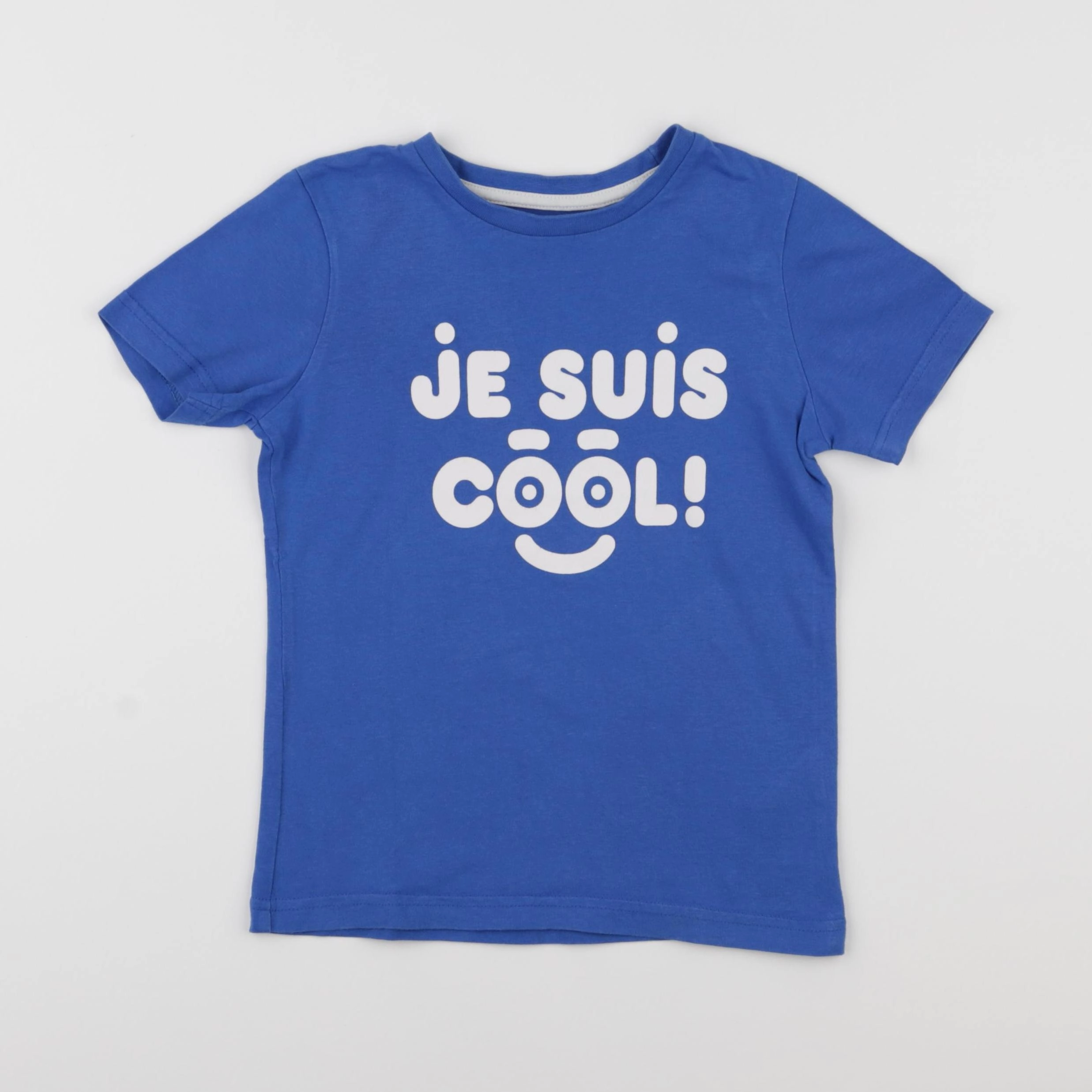 Vertbaudet - tee-shirt bleu - 6 ans