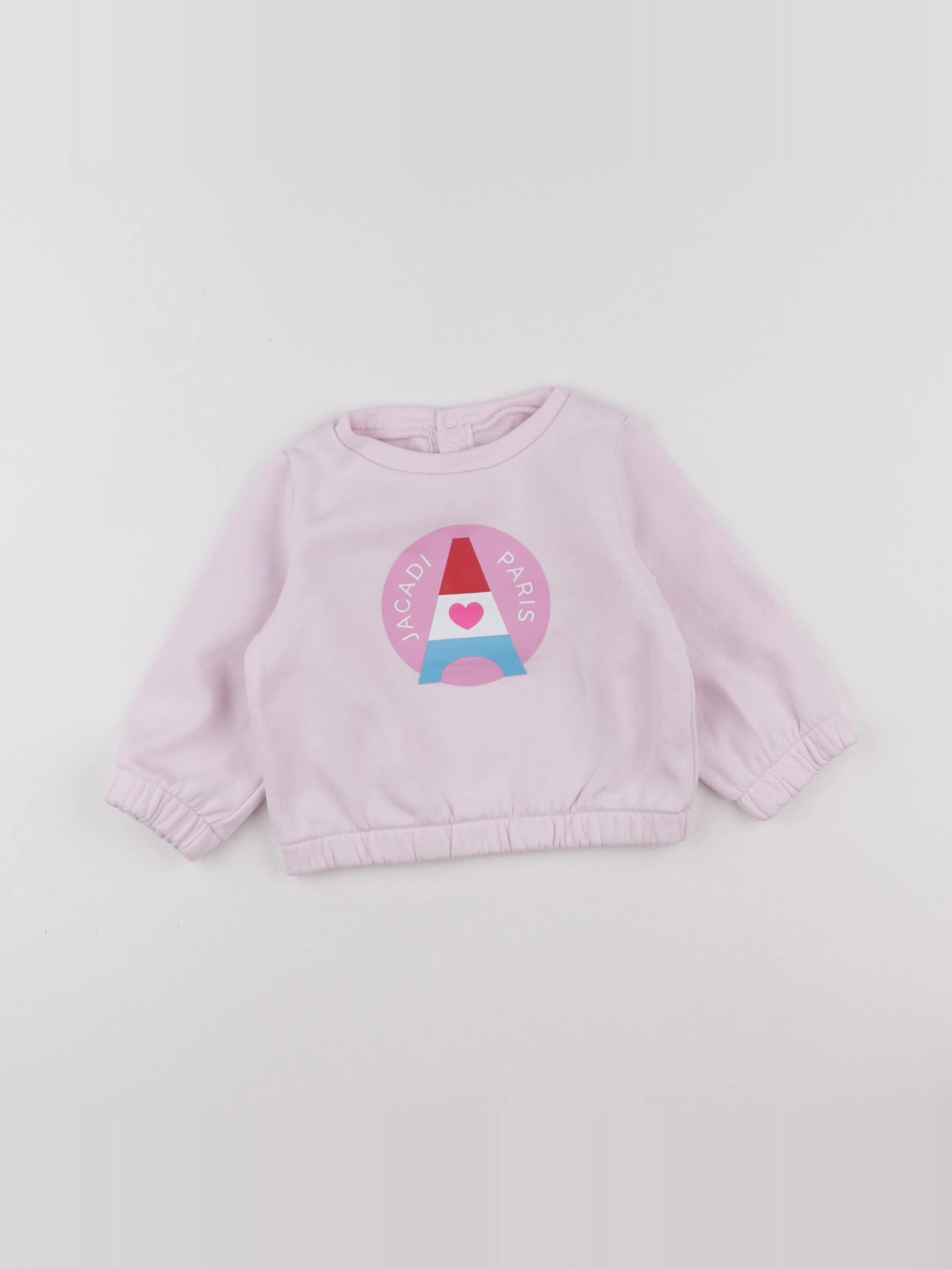 Jacadi - sweat rose - 18 mois