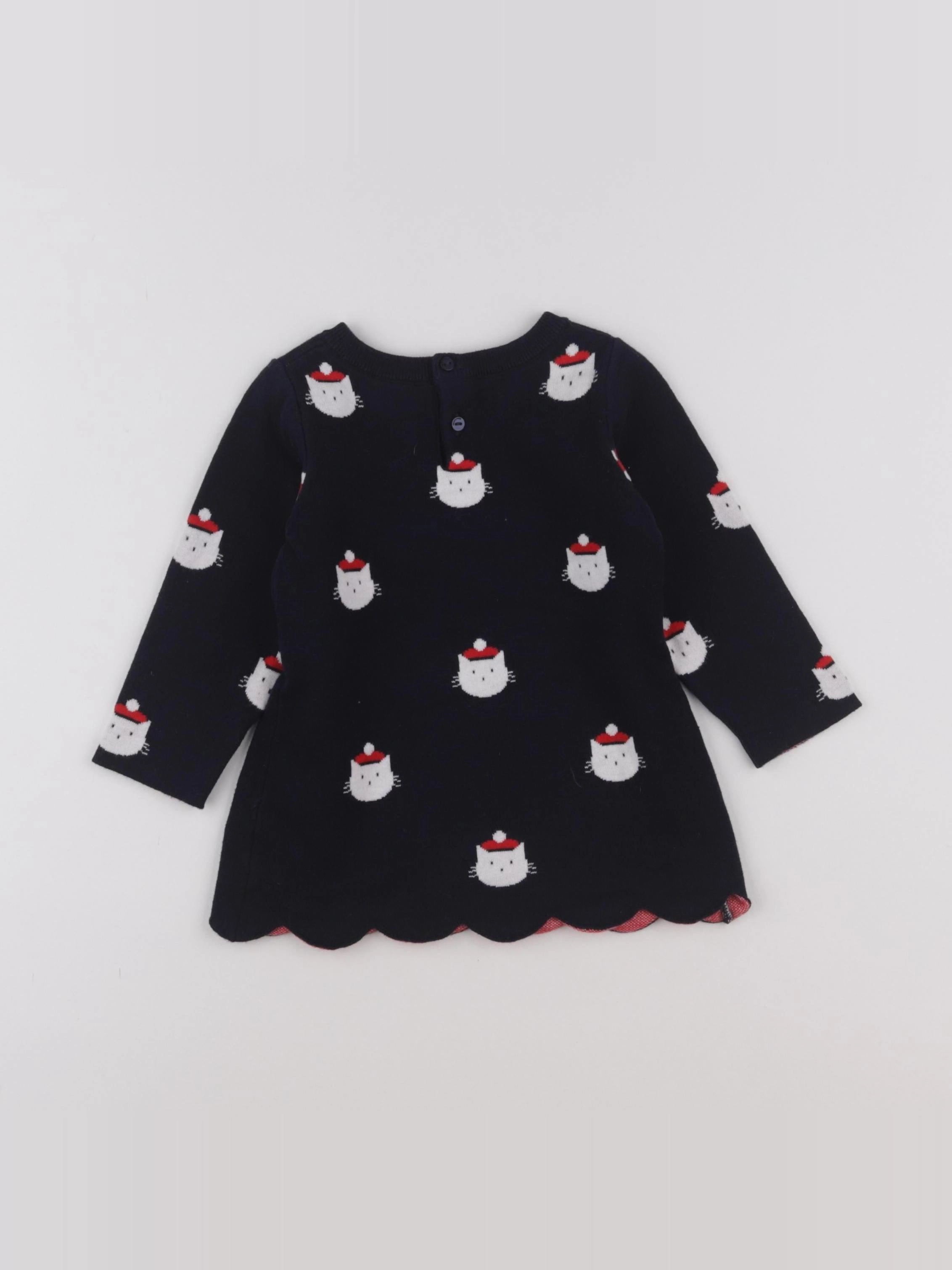Jacadi - robe bleu - 12 mois