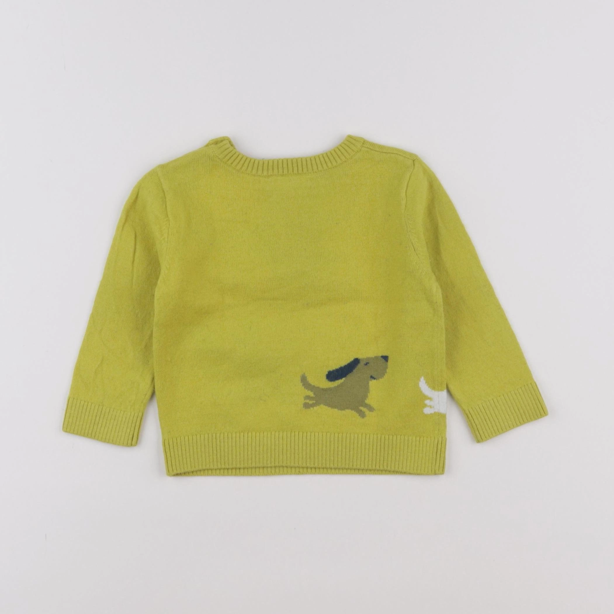 Jacadi - pull jaune - 12 mois