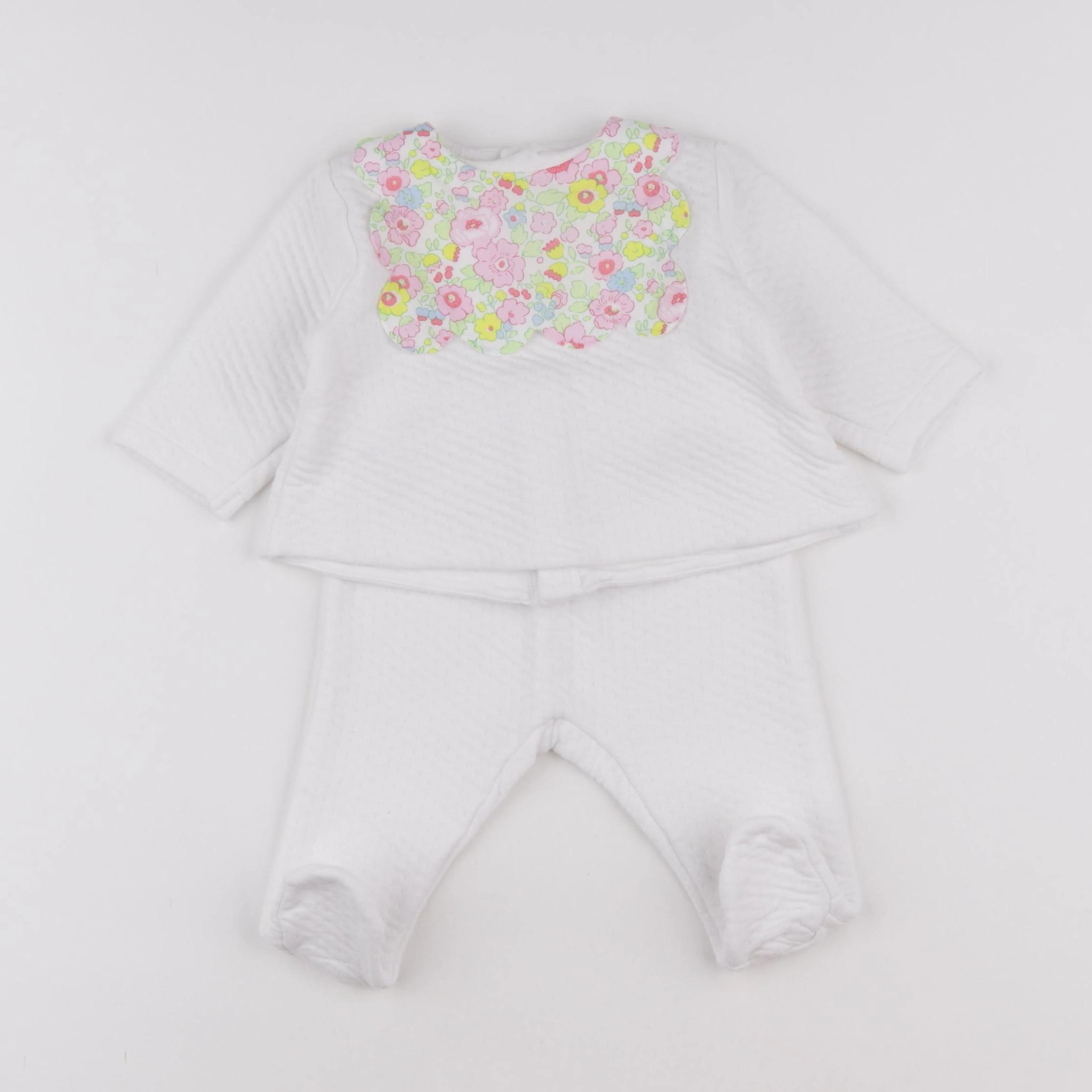 Jacadi - ensemble blanc - 6 mois