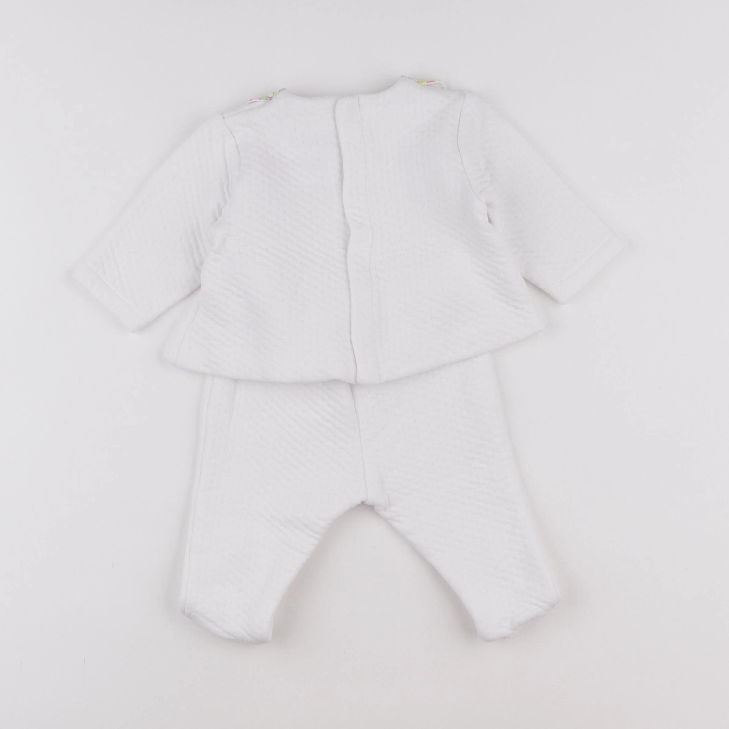 Jacadi - ensemble blanc - 6 mois