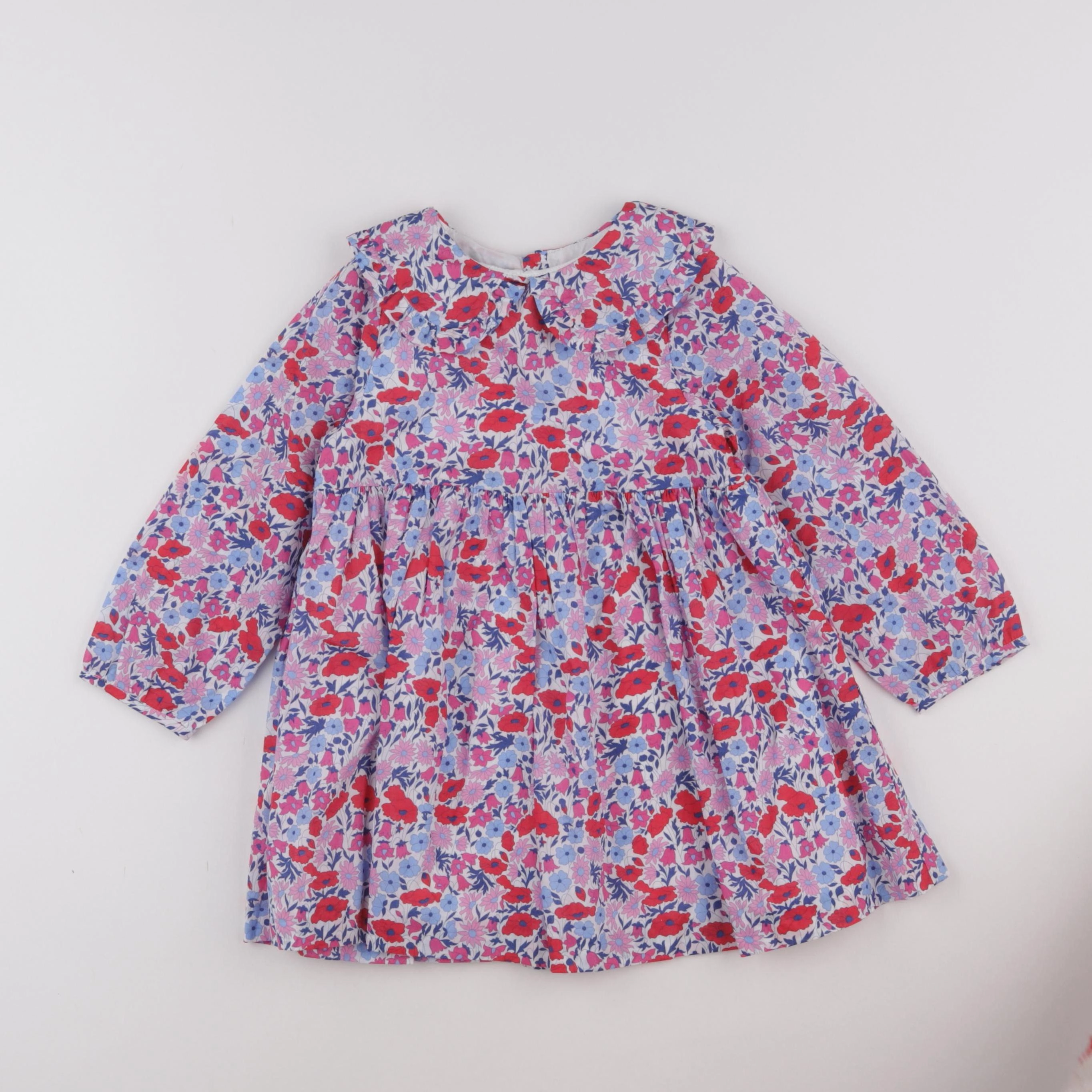 Jacadi - robe liberty rose, bleu - 36 mois