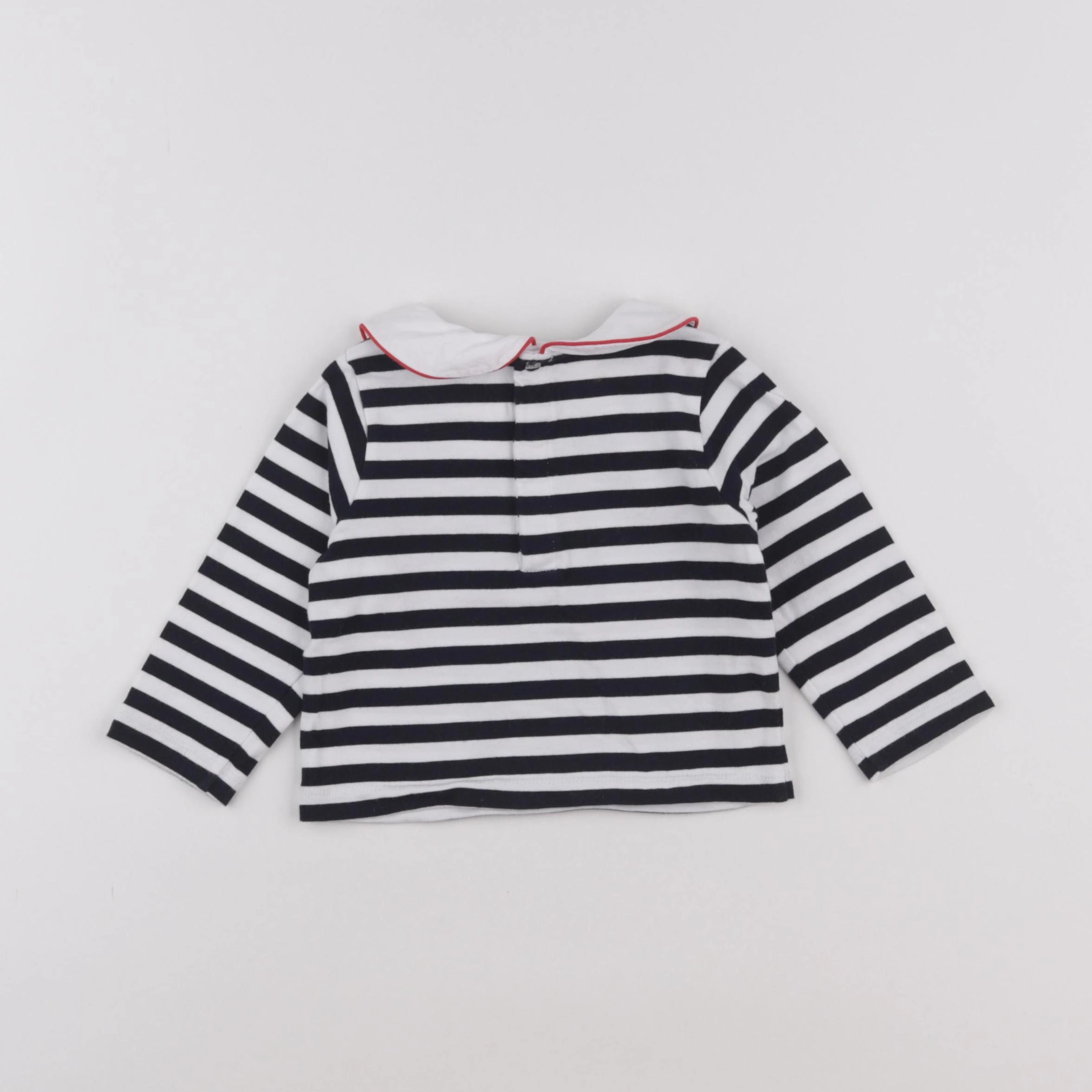 Jacadi - tee-shirt blanc, bleu - 18 mois