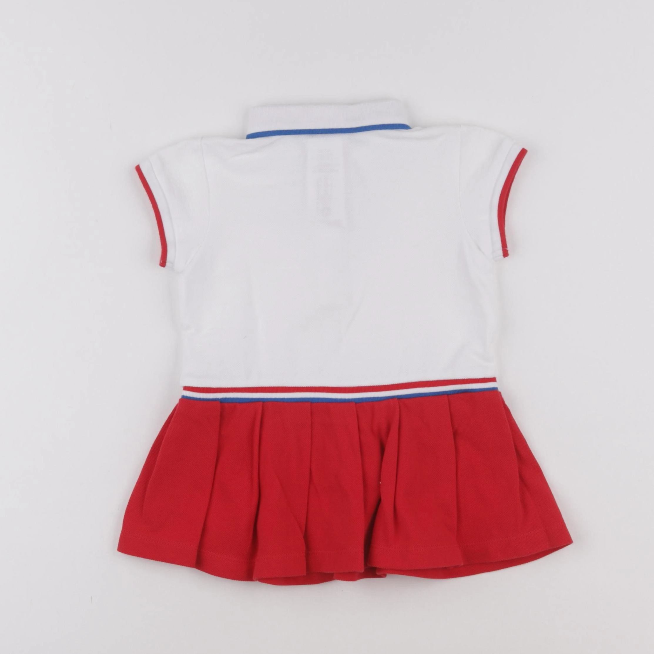 Jacadi - robe blanc, rouge - 24 mois