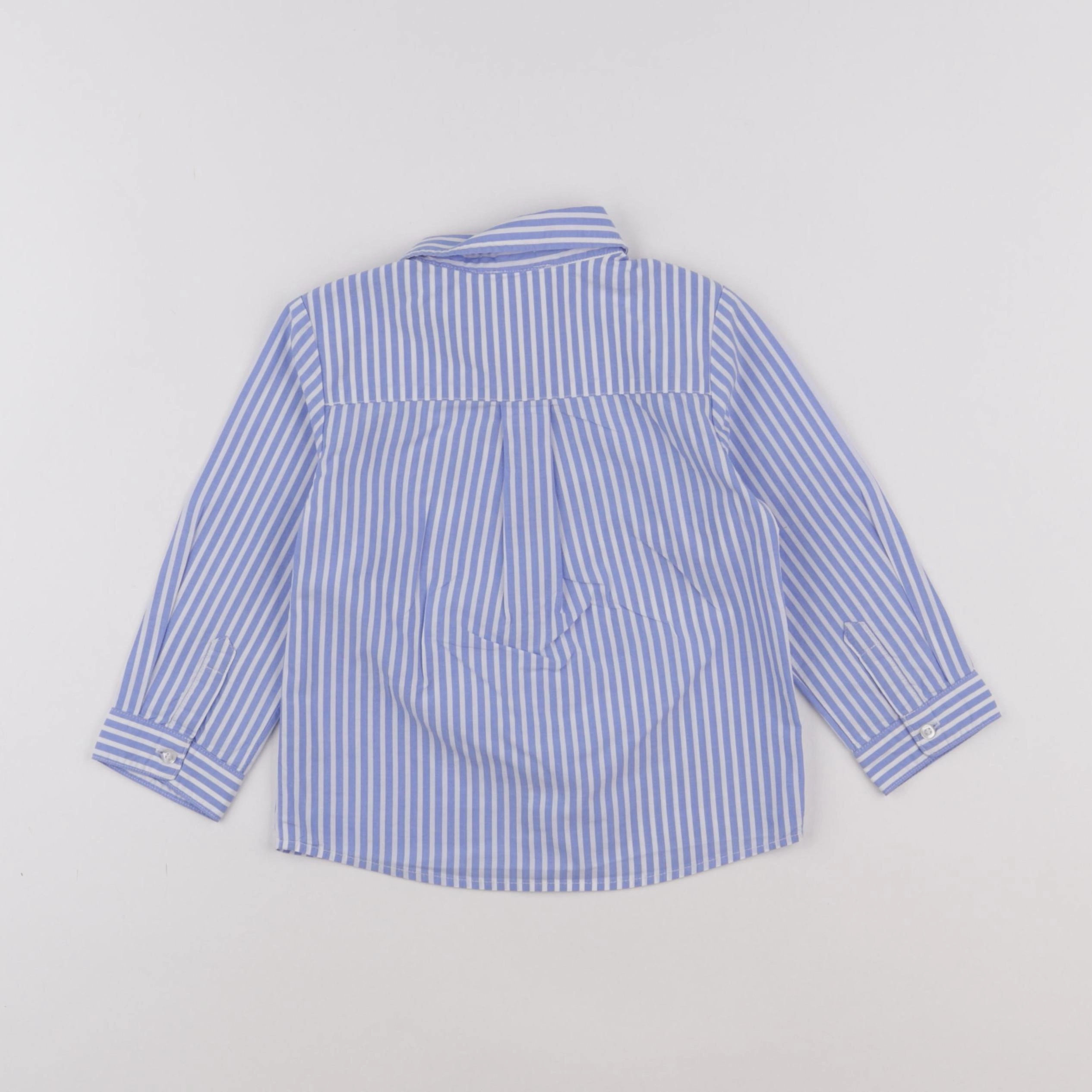 Jacadi - chemise blanc, bleu - 36 mois