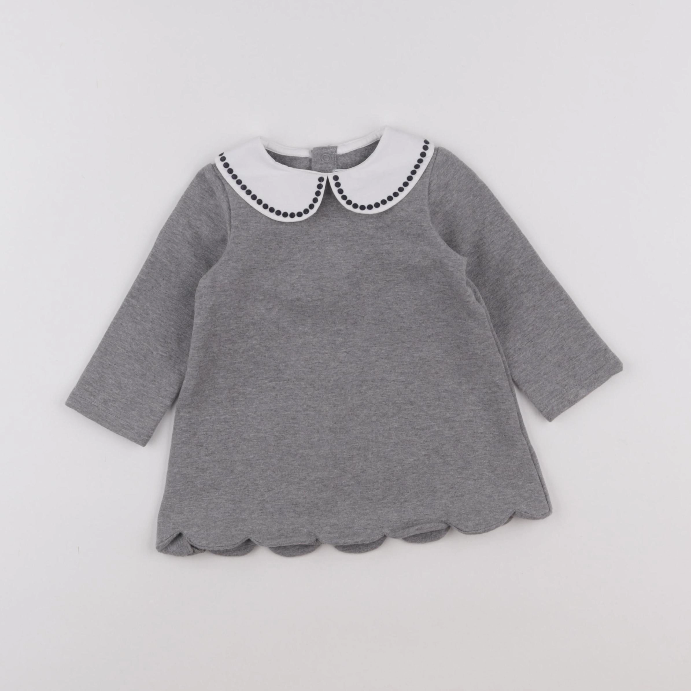 Jacadi - robe gris - 12 mois