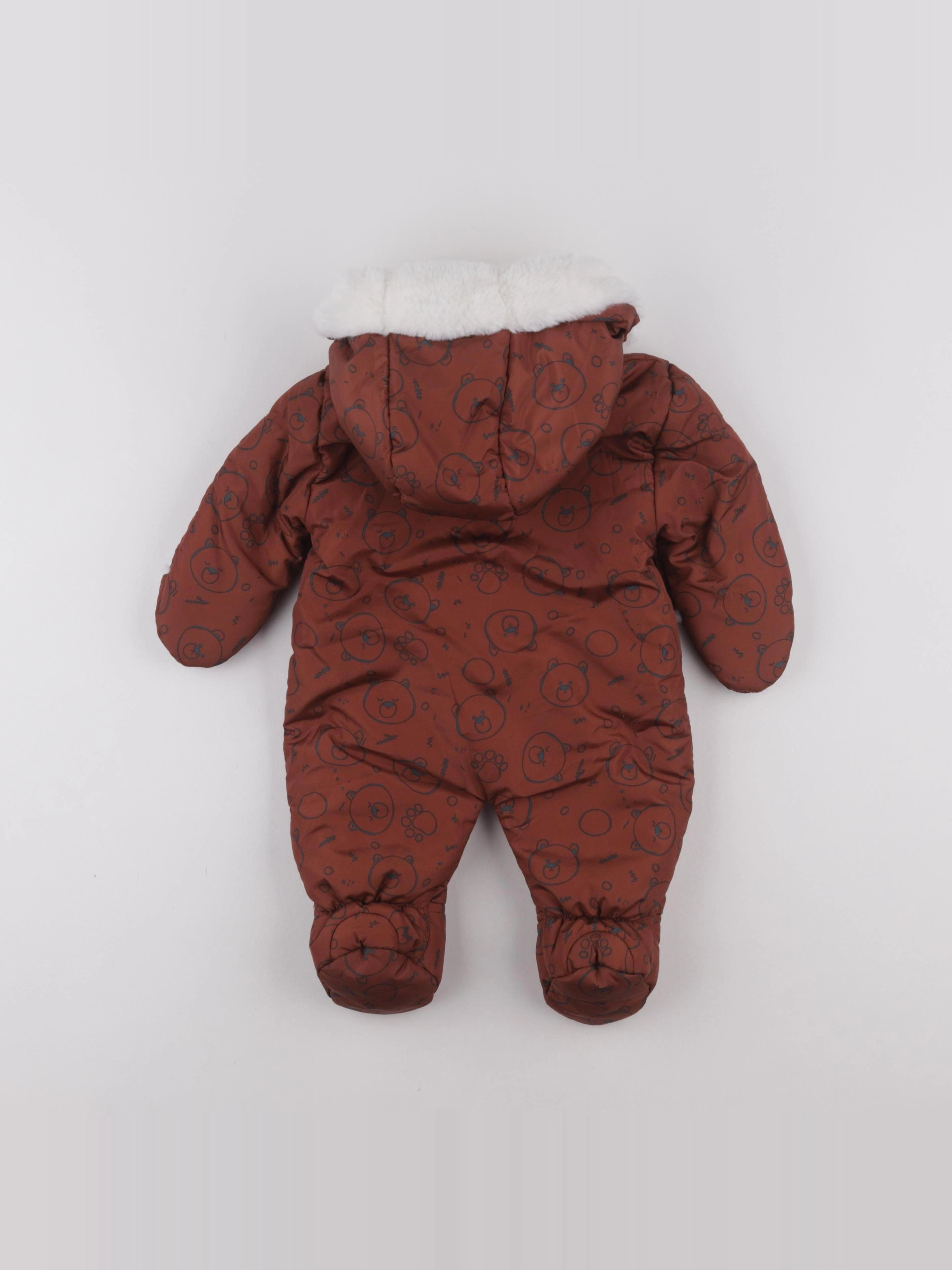 Vertbaudet - combi-pilote marron - 3 mois