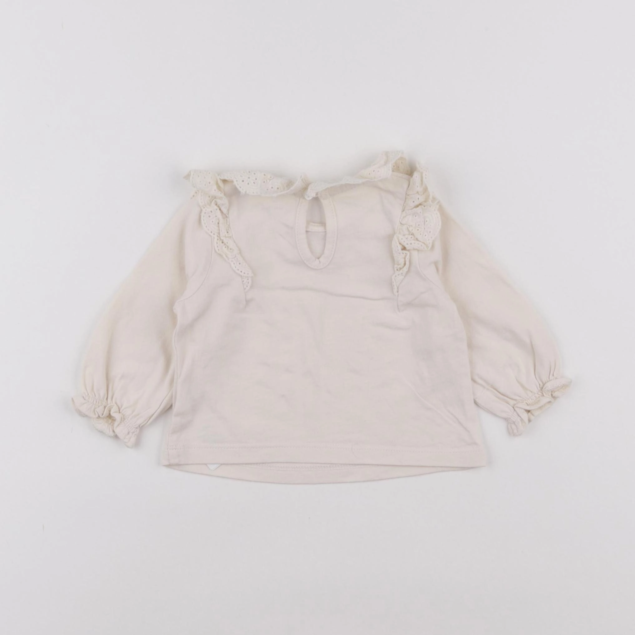 Vertbaudet - tee-shirt beige - 3 mois