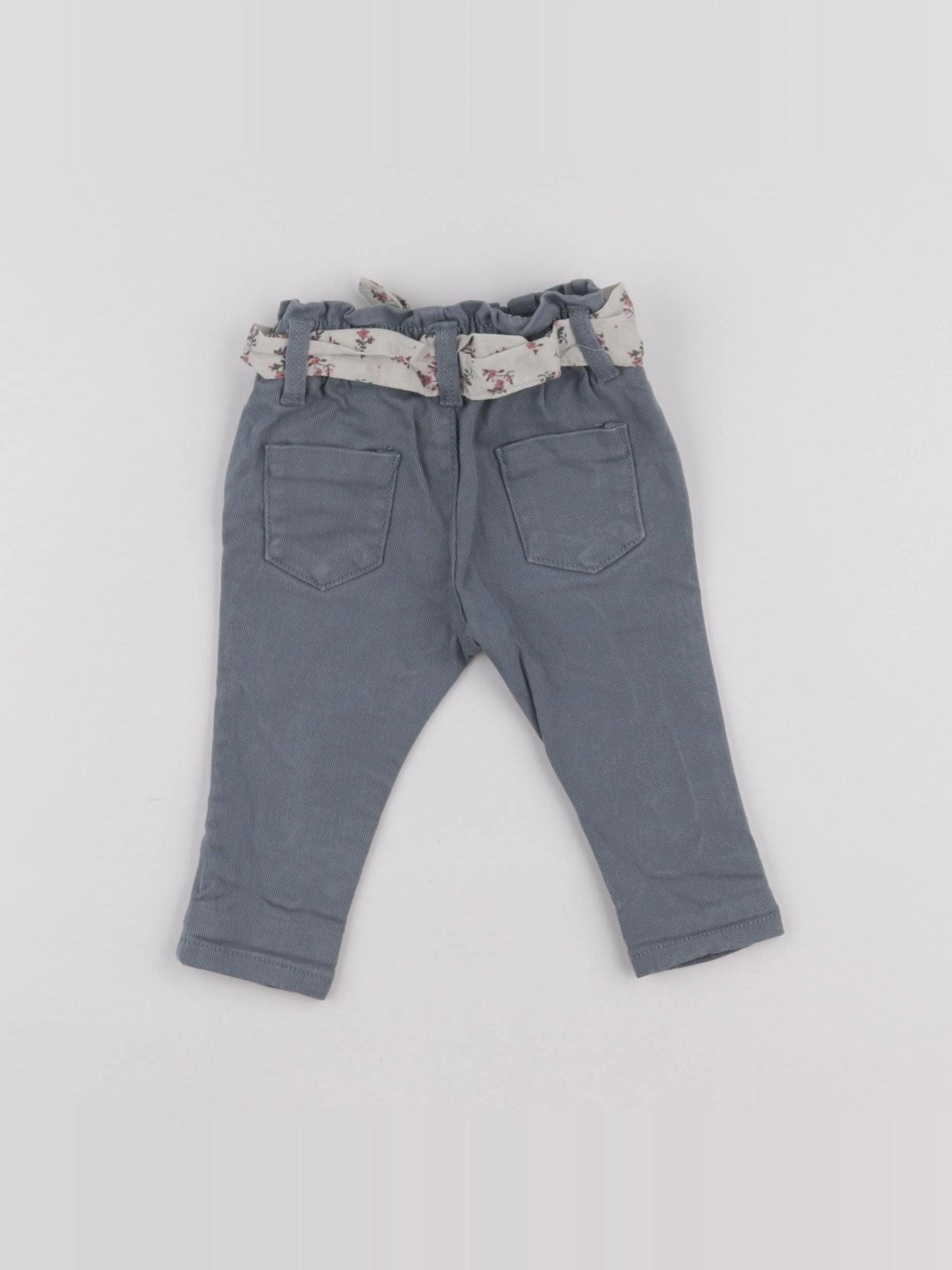 Vertbaudet - jean bleu - 3 mois