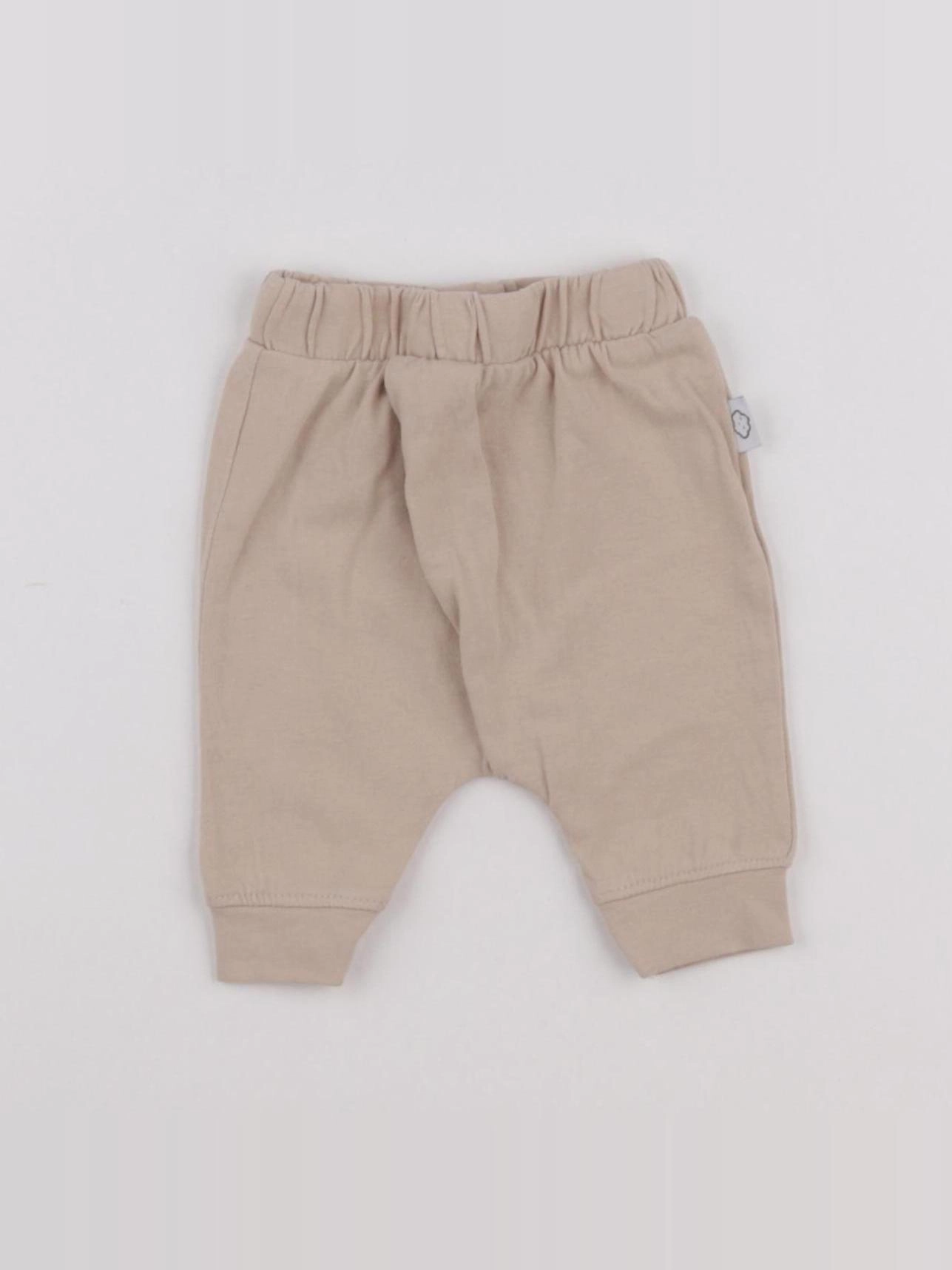 Vertbaudet - sarouel beige - 0 mois