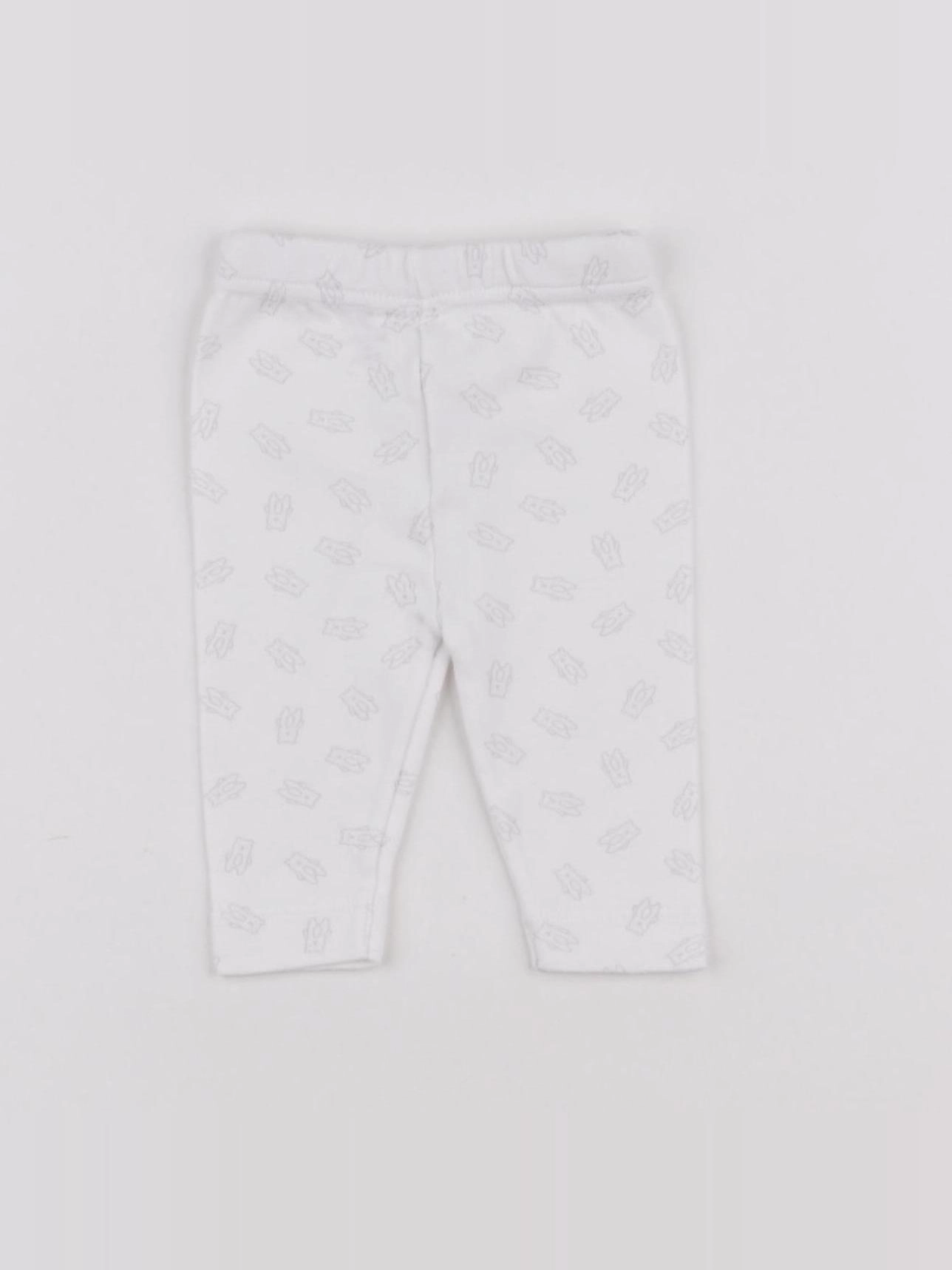 Boutchou - legging blanc - 0 mois