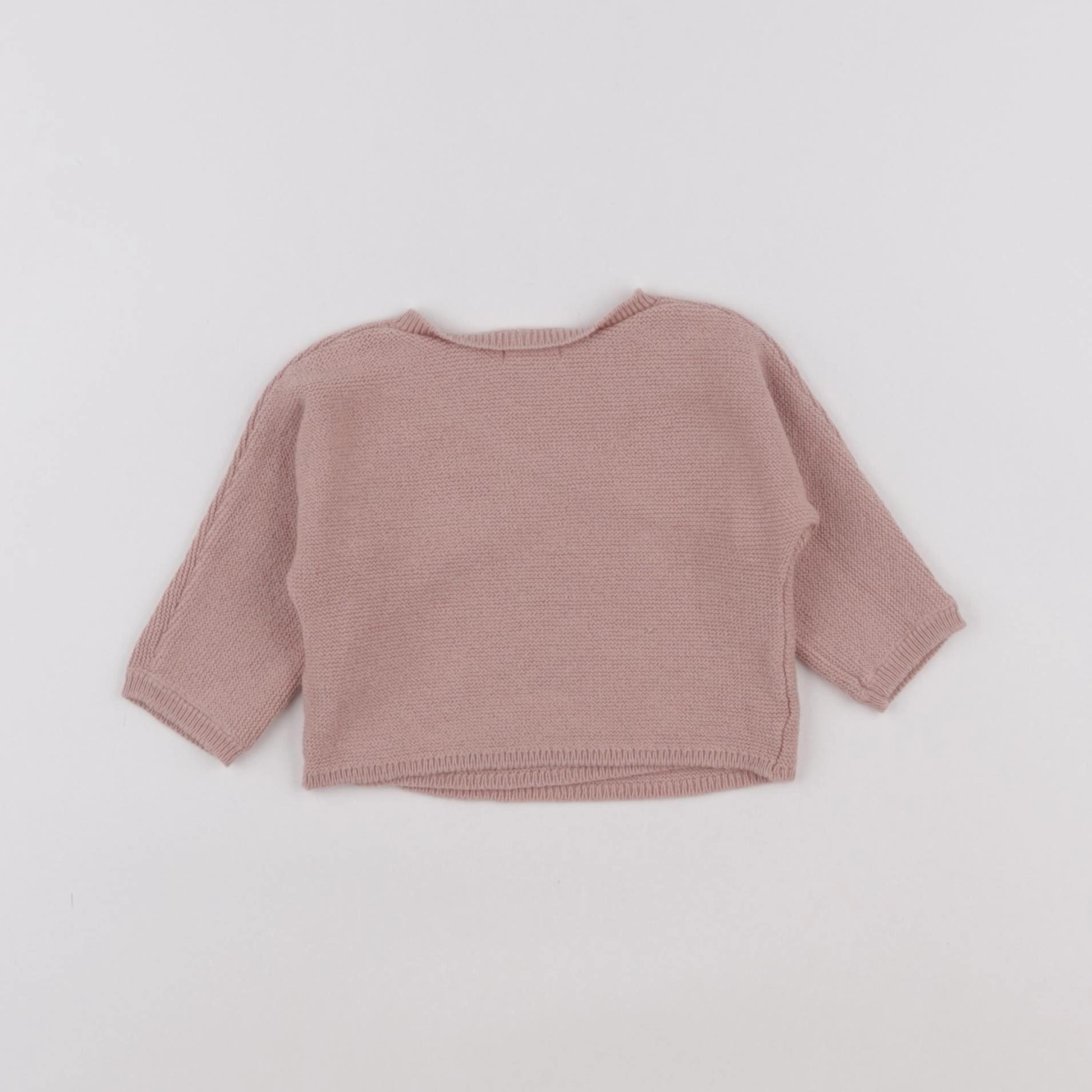 Vertbaudet - gilet rose - 1 mois