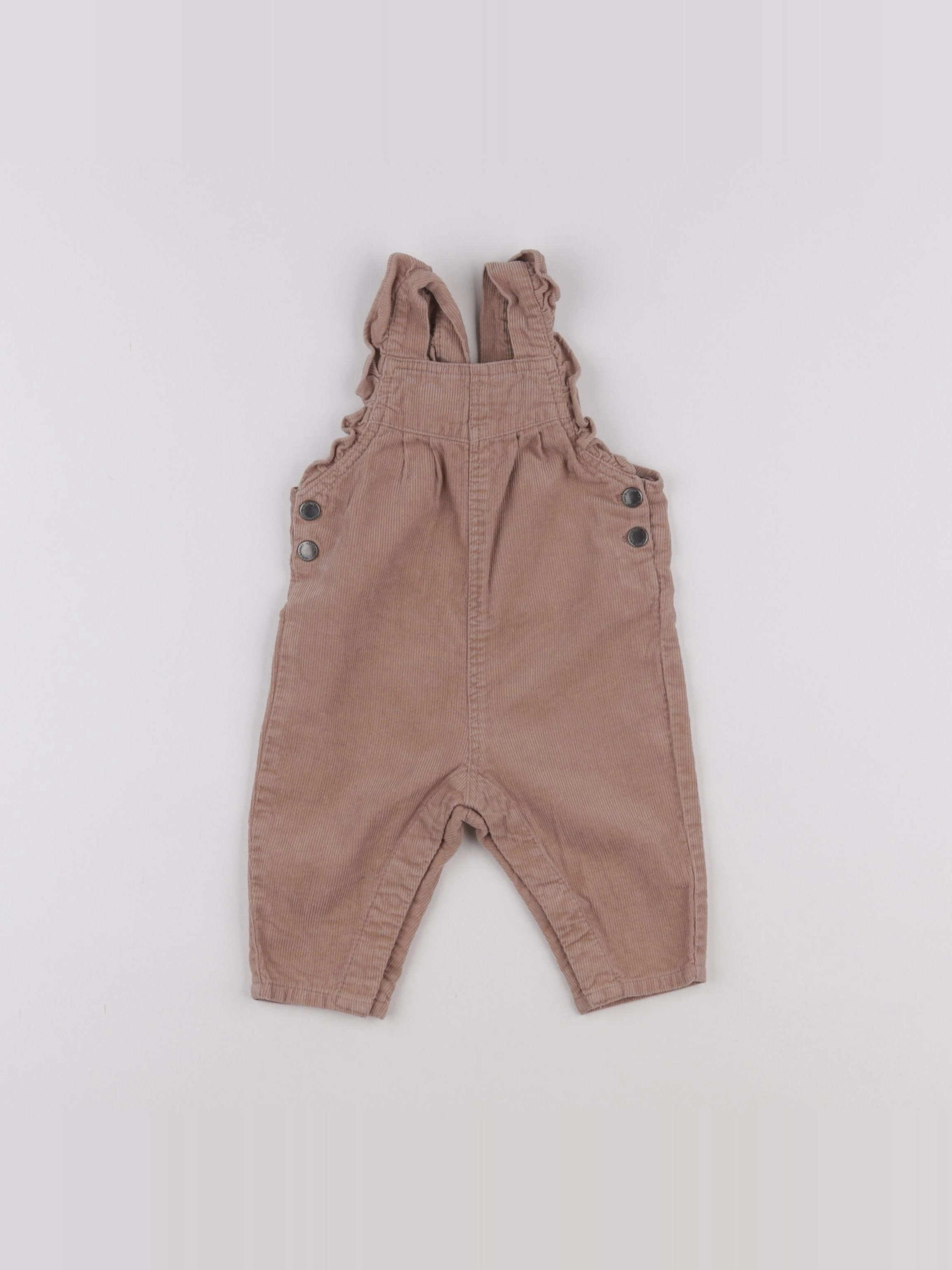Vertbaudet - salopette beige - 3 mois