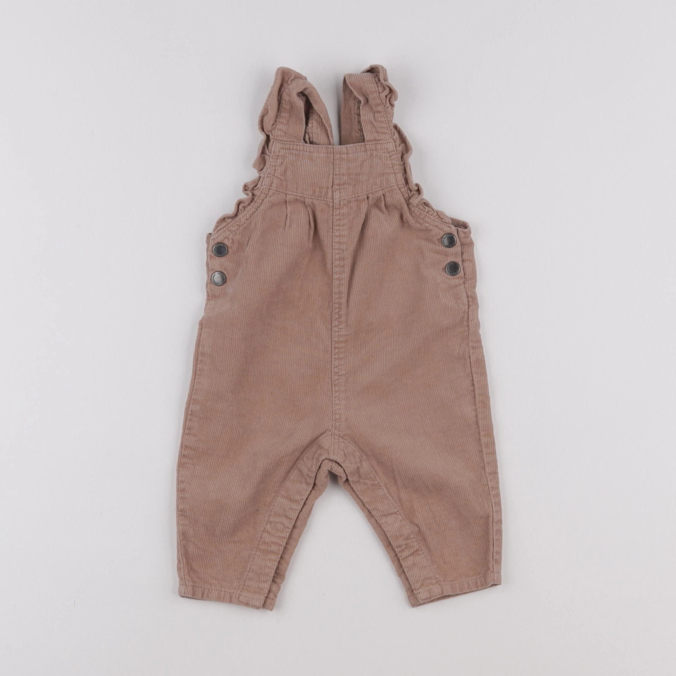 Vertbaudet - salopette beige - 3 mois