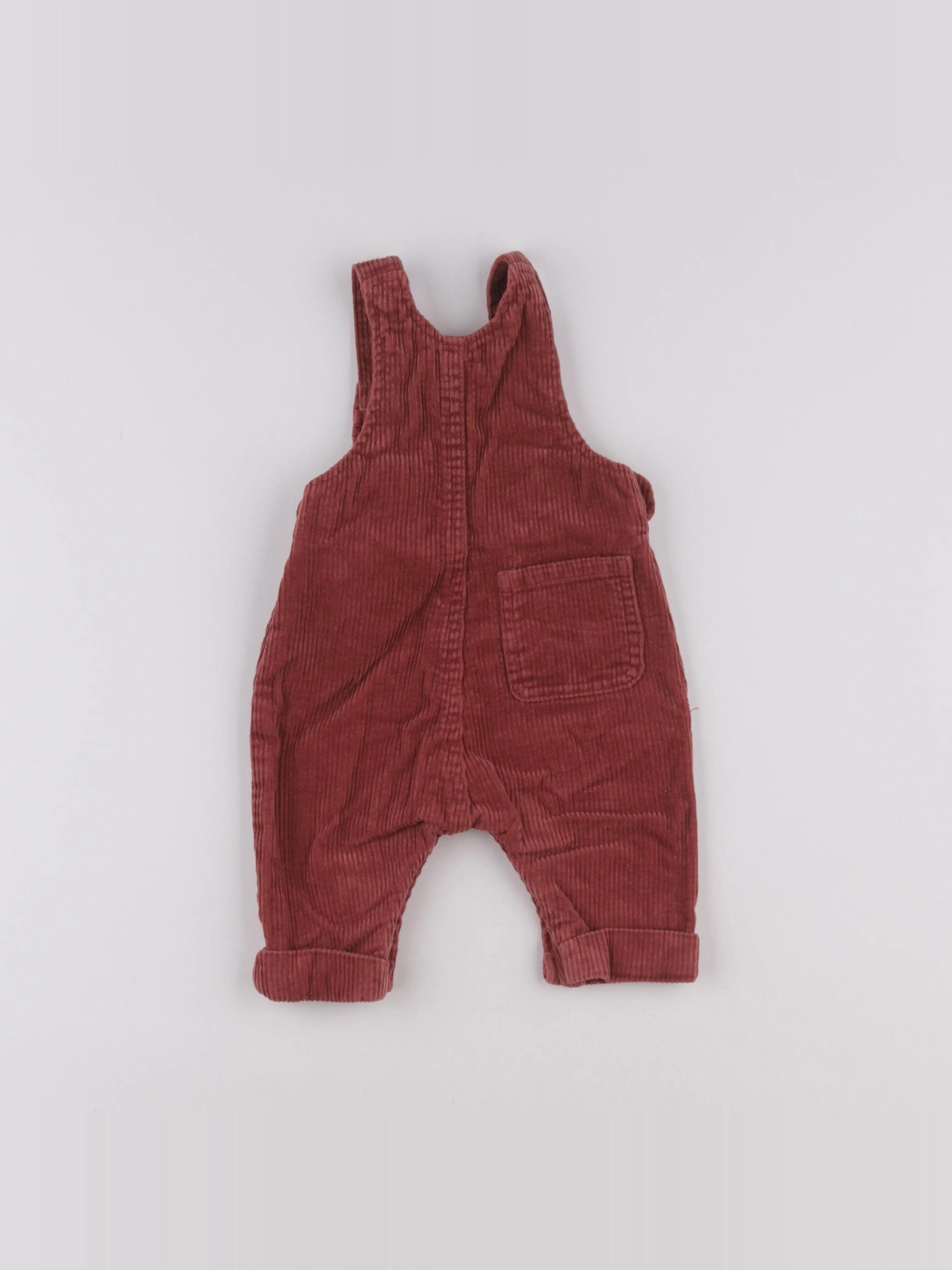 Vertbaudet - salopette rouge - 3 mois