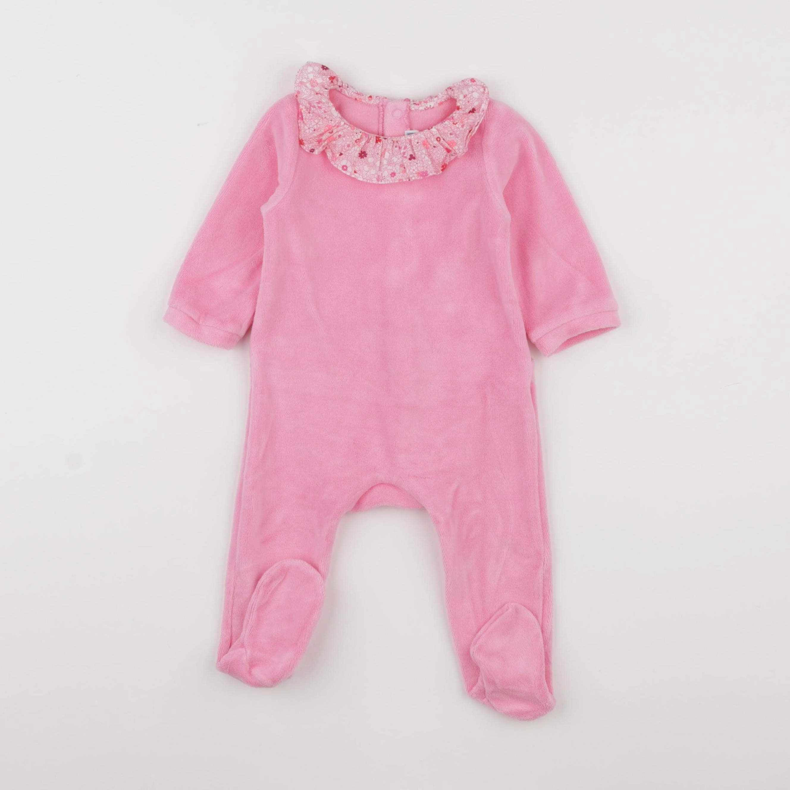 Jacadi - pyjama velours rose - 6 mois