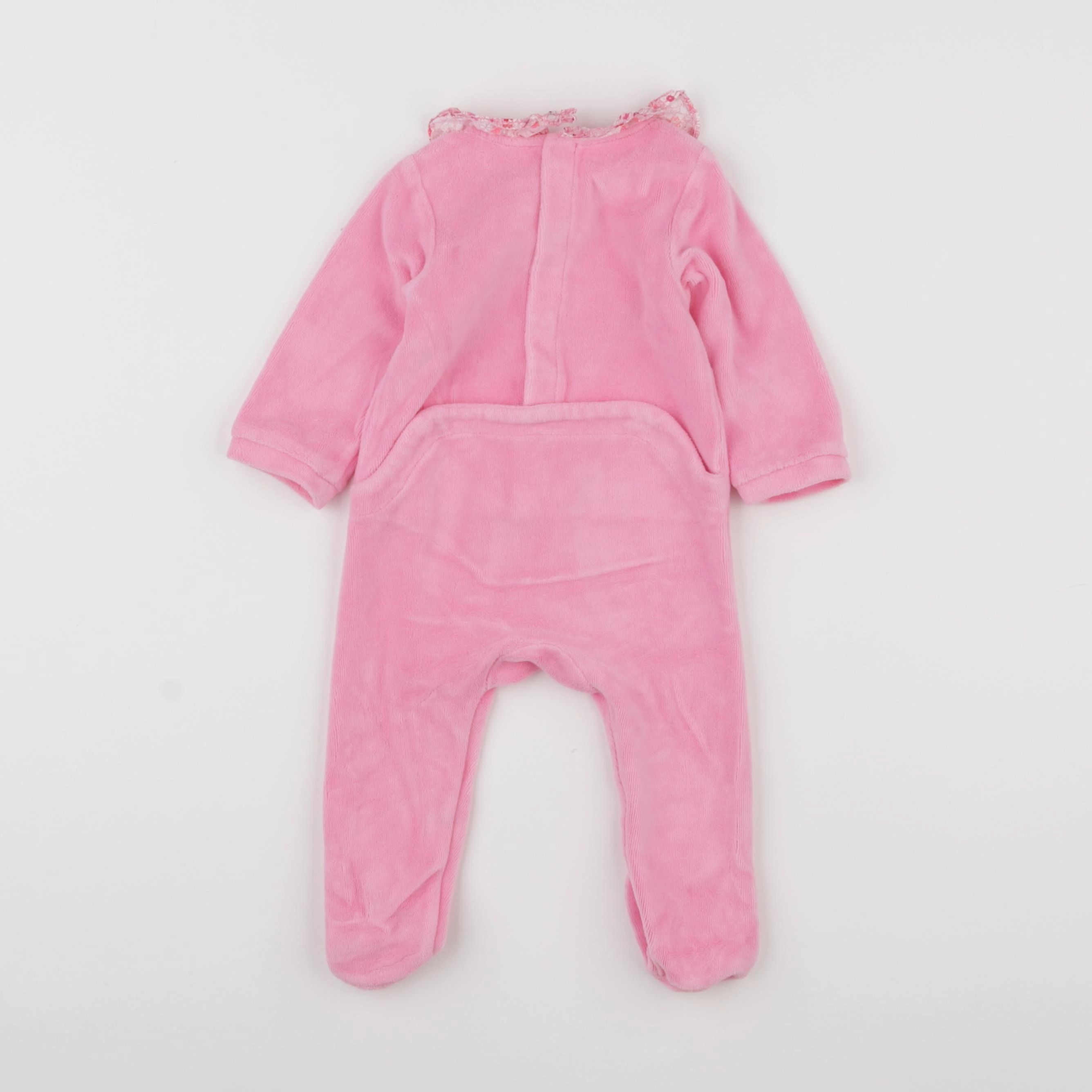 Jacadi - pyjama velours rose - 6 mois
